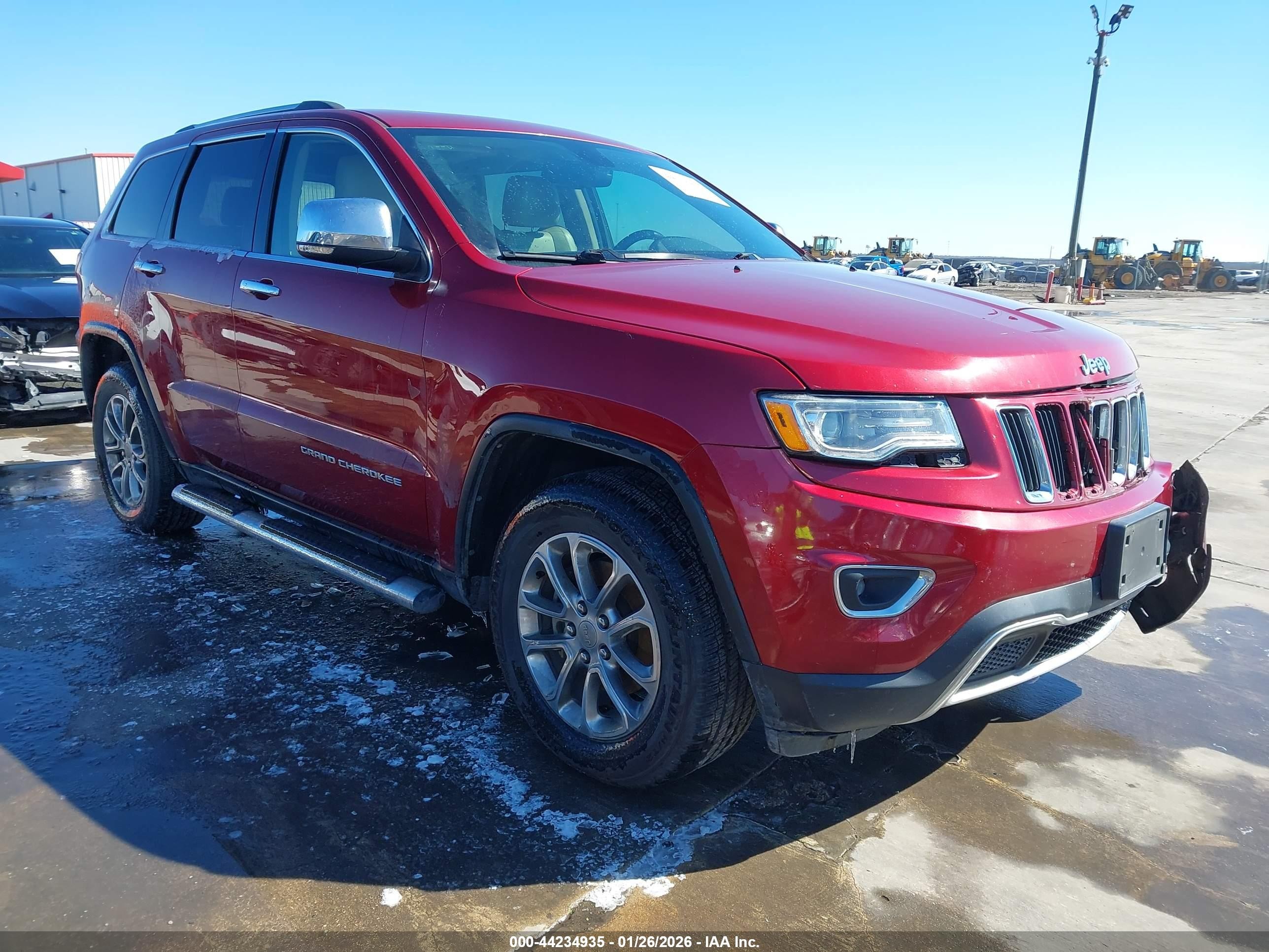 2015 Jeep Grand Cherokee Limited, VIN 1C4RJEBG2FC231923 — Перед