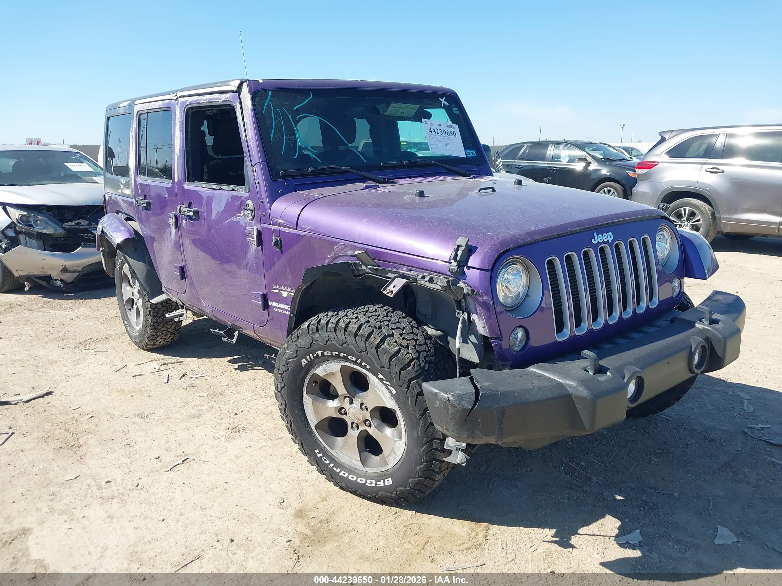 2017 Jeep Wrangler Unlimited Sahara, VIN 1C4BJWEG0HL721234 — Rollover