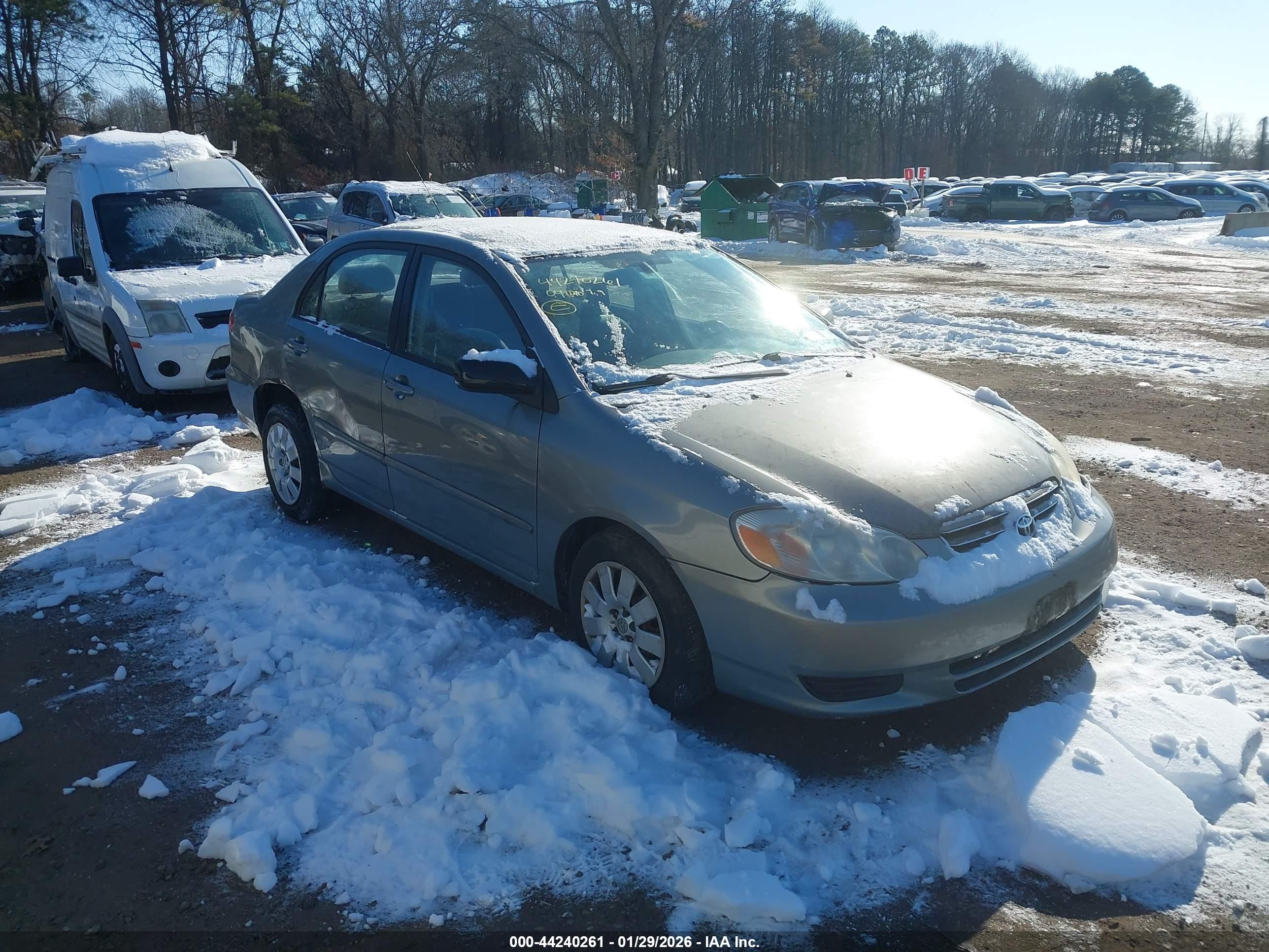 2004 Toyota Corolla LE, VIN 2T1BR38E24C293105 — Rear end