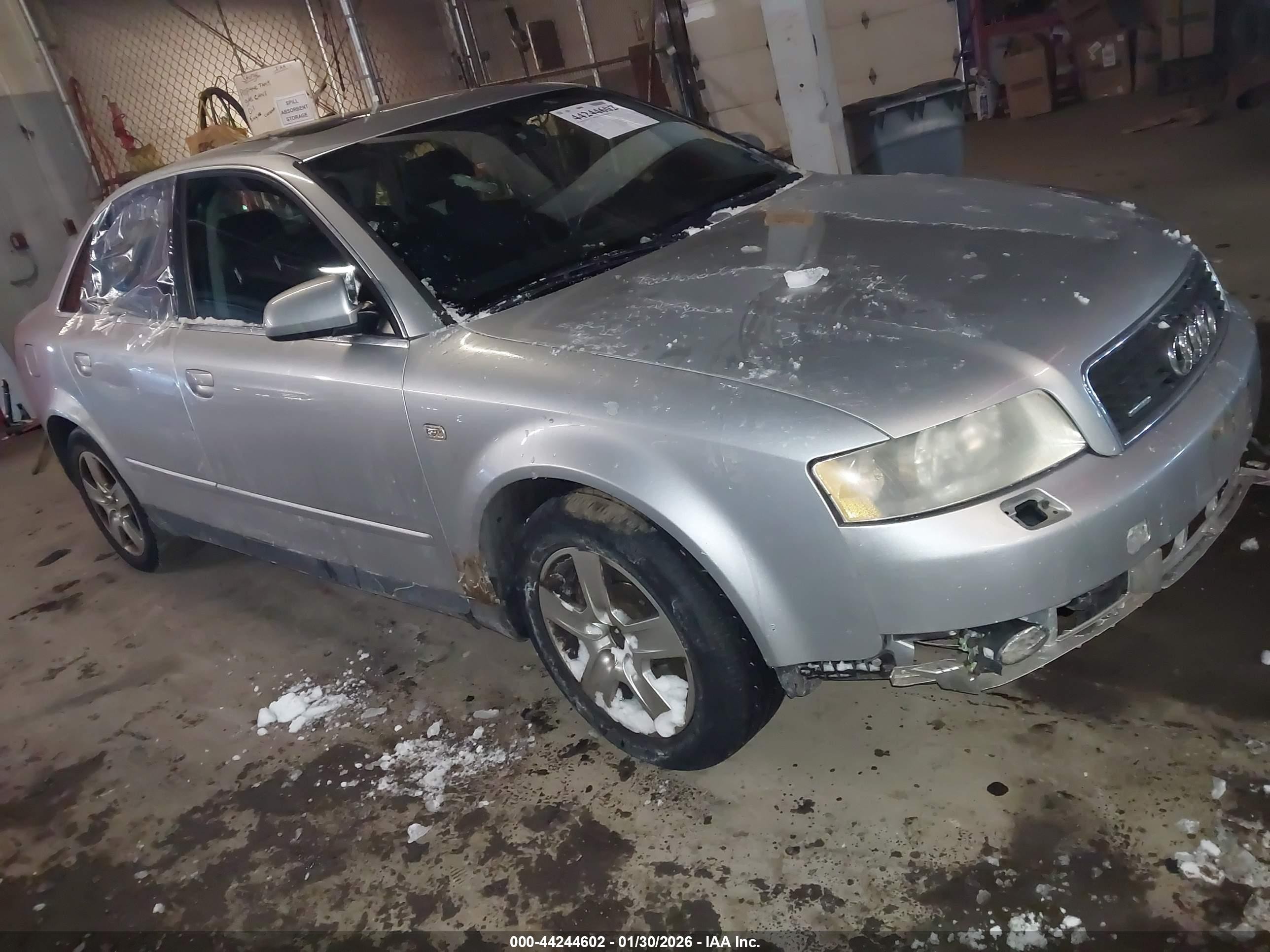 2002 Audi A4 3.0L, VIN WAULT68E92A309113 — Front end