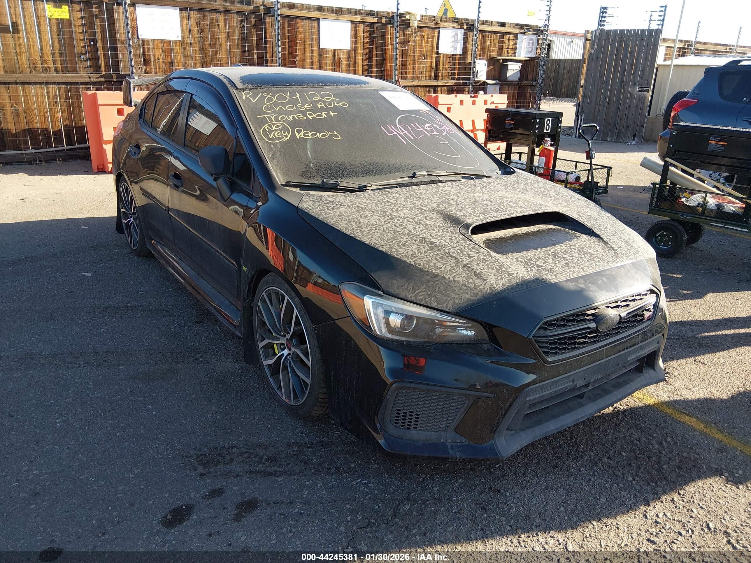 2018 Subaru WRX STI, VIN JF1VA2M60J9804122 — Repossession