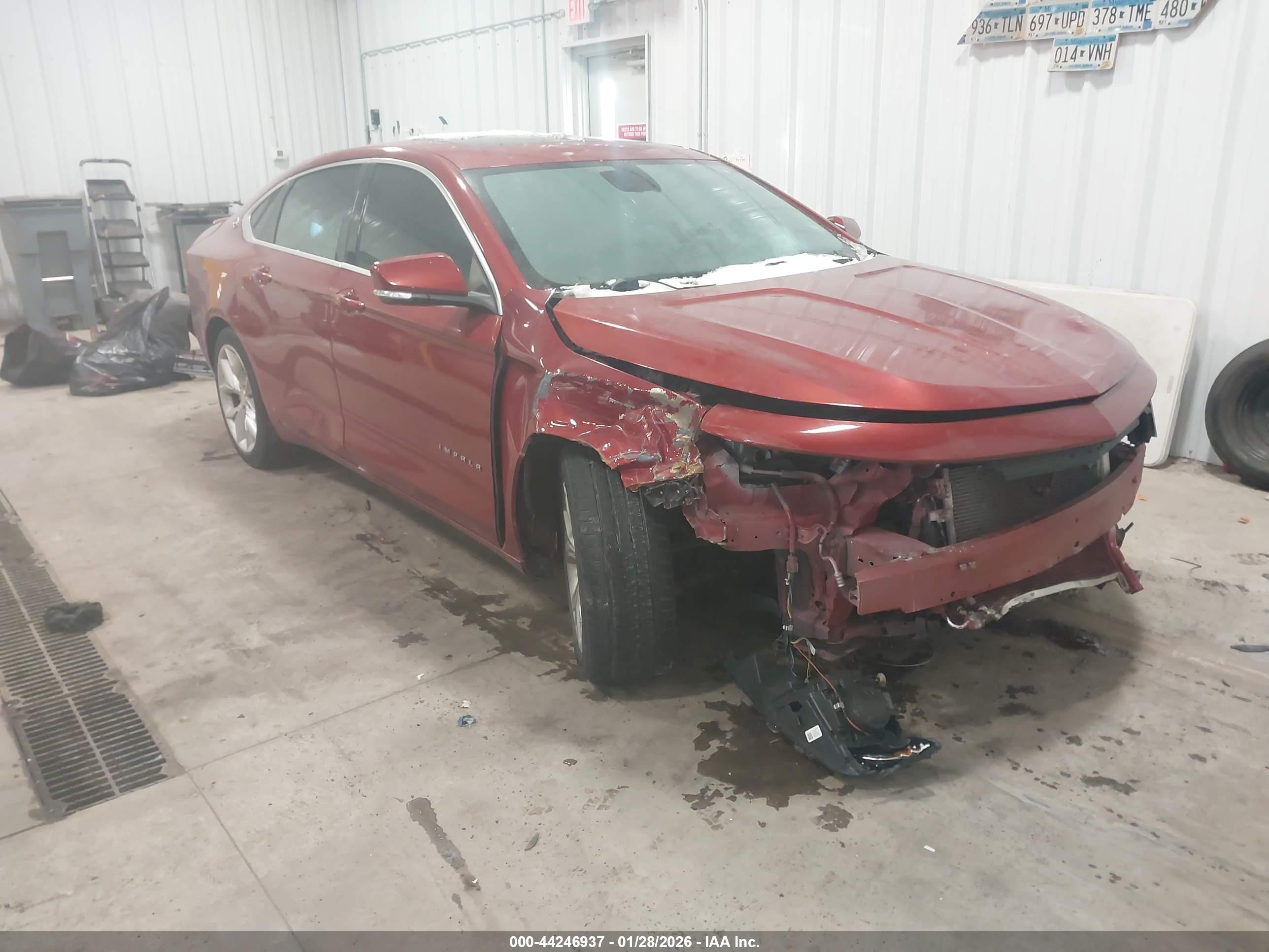 2014 Chevrolet Impala LT, VIN 2G1125S39E9211769 — Front end