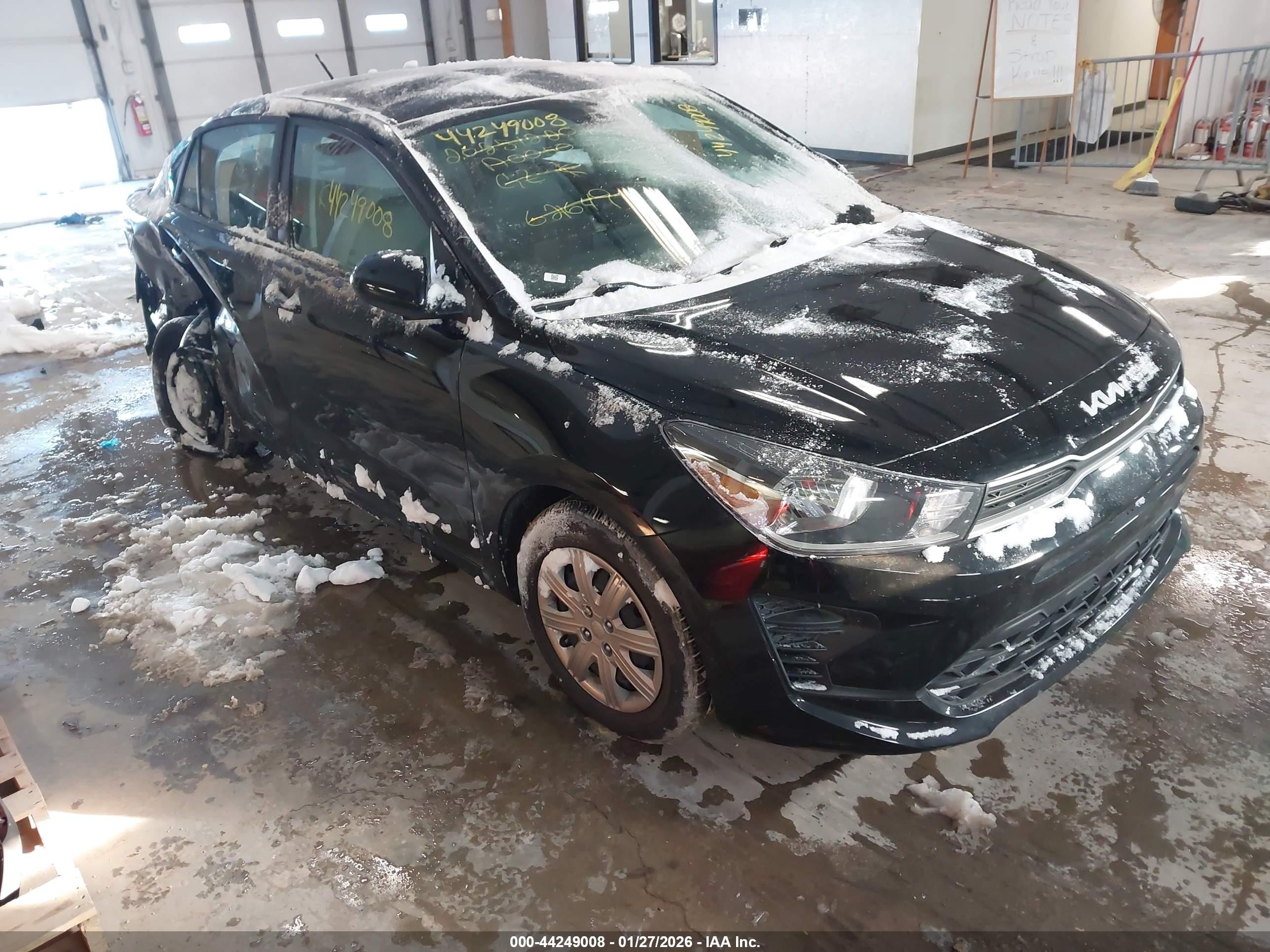 2023 Kia Rio S, VIN 3KPA24AD0PE621649 — Rear end