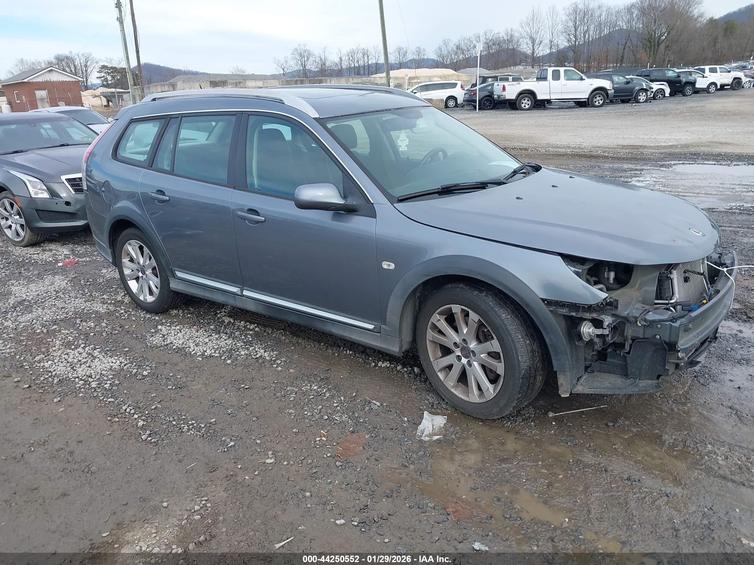 2010 Saab 9-3 9-3X, VIN YS3FD5BY7A1613784 — Front end