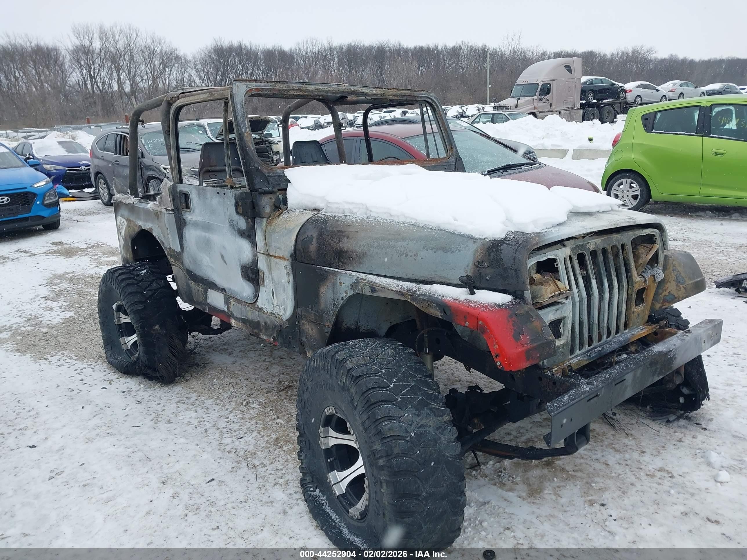 1993 Jeep Wrangler S, VIN 1J4FY19P6PP213037 — Burn