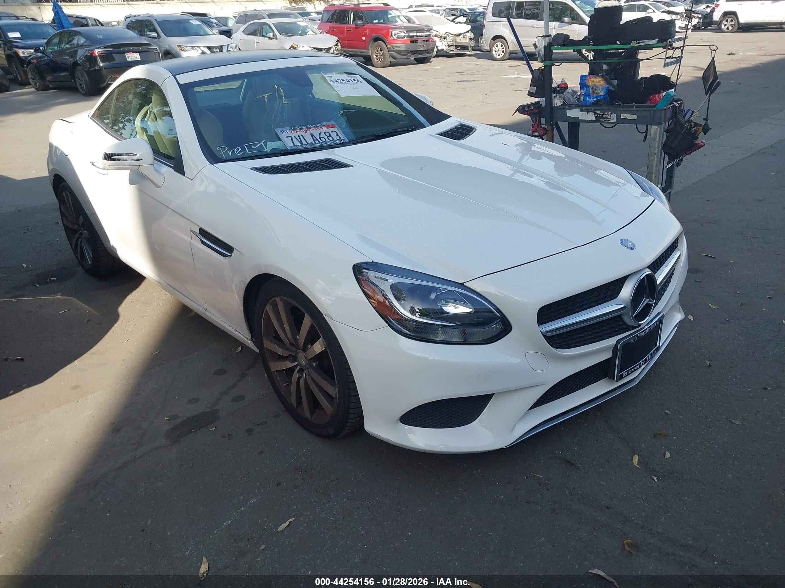 2017 Mercedes-Benz SLC 300, VIN WDDPK3JA0HF128044 — Rear end