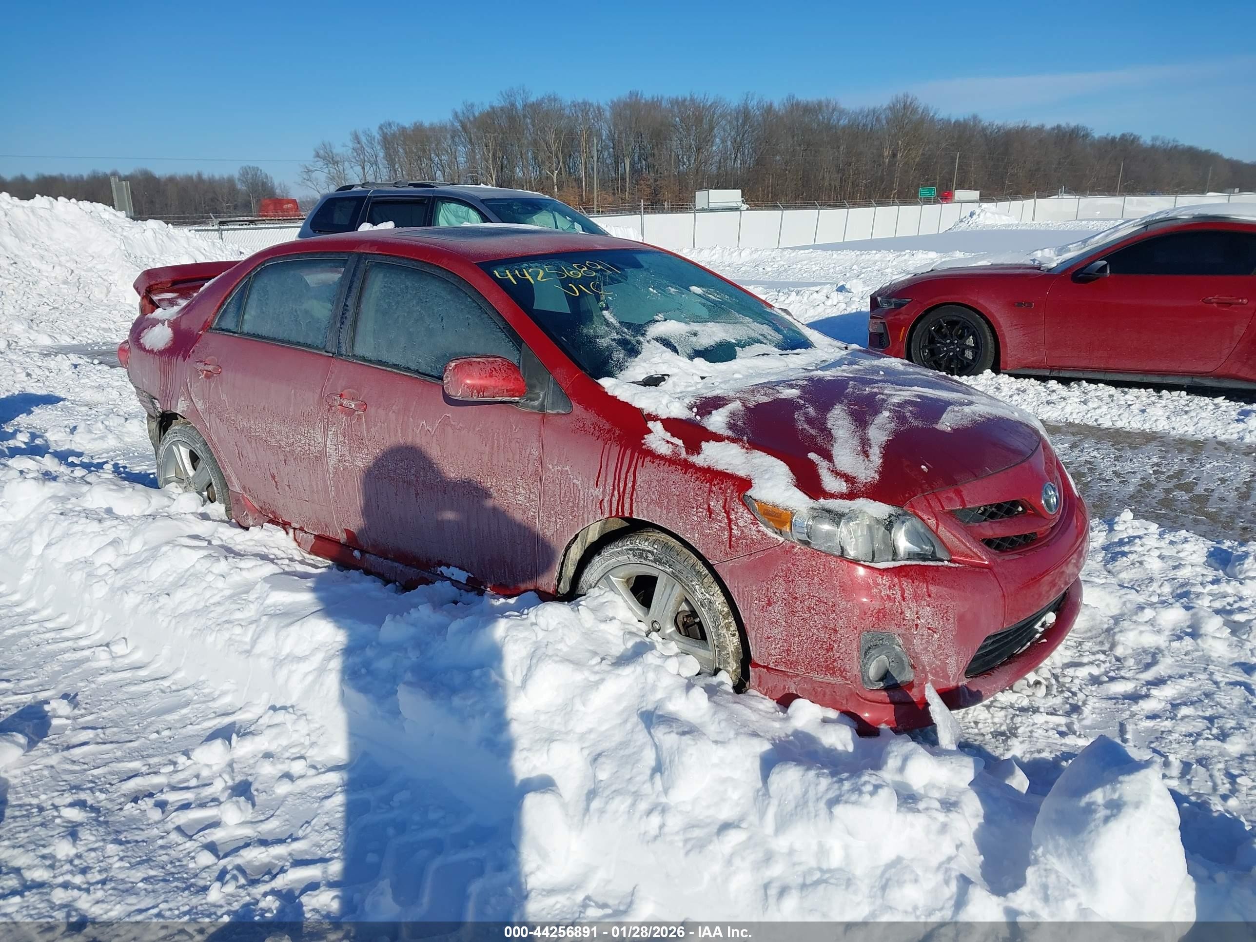 2013 Toyota Corolla S, VIN 5YFBU4EE6DP163322 — Rear end