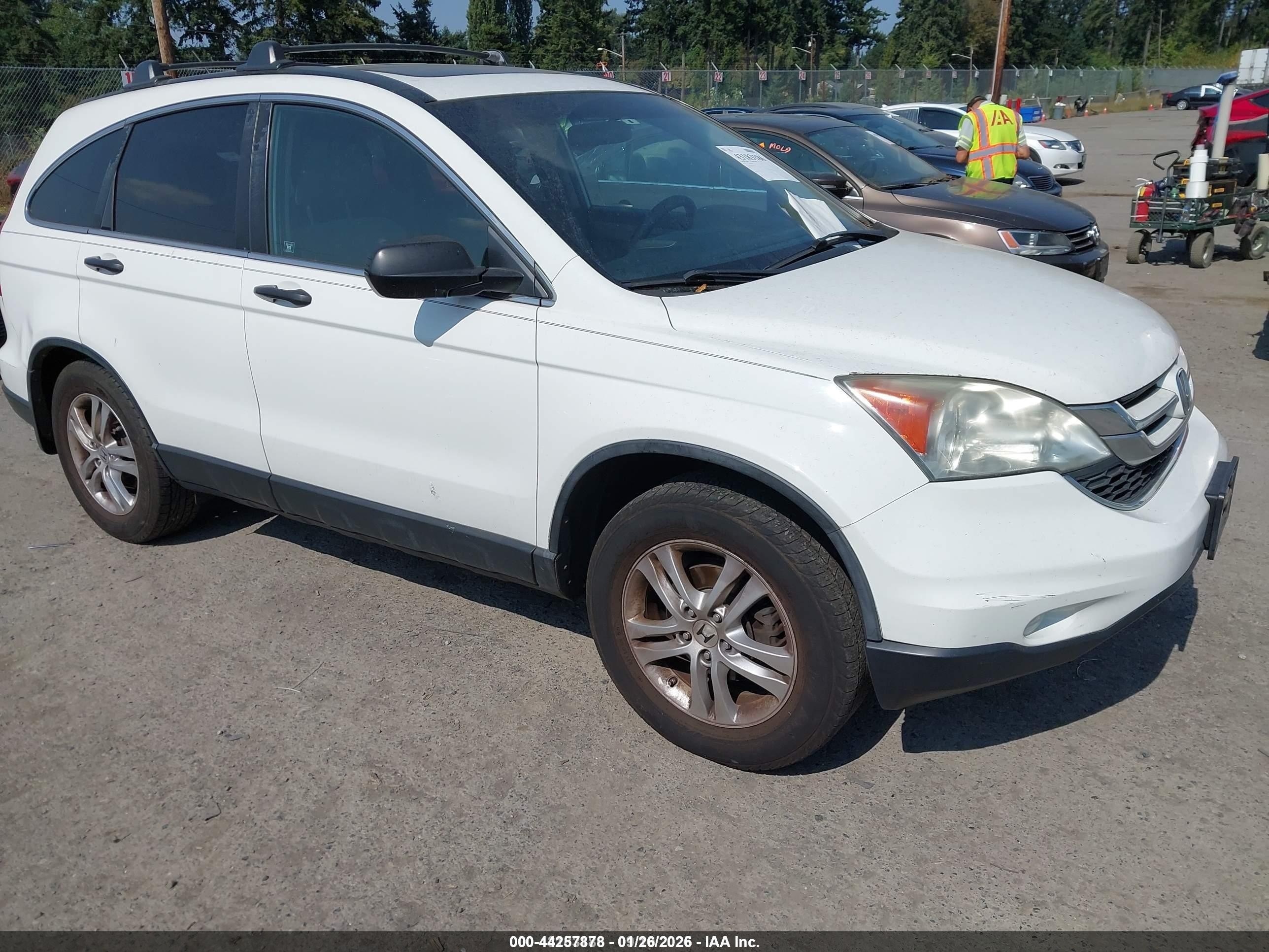 2010 Honda CR-V EX, VIN 5J6RE4H51AL070567 — Rear end