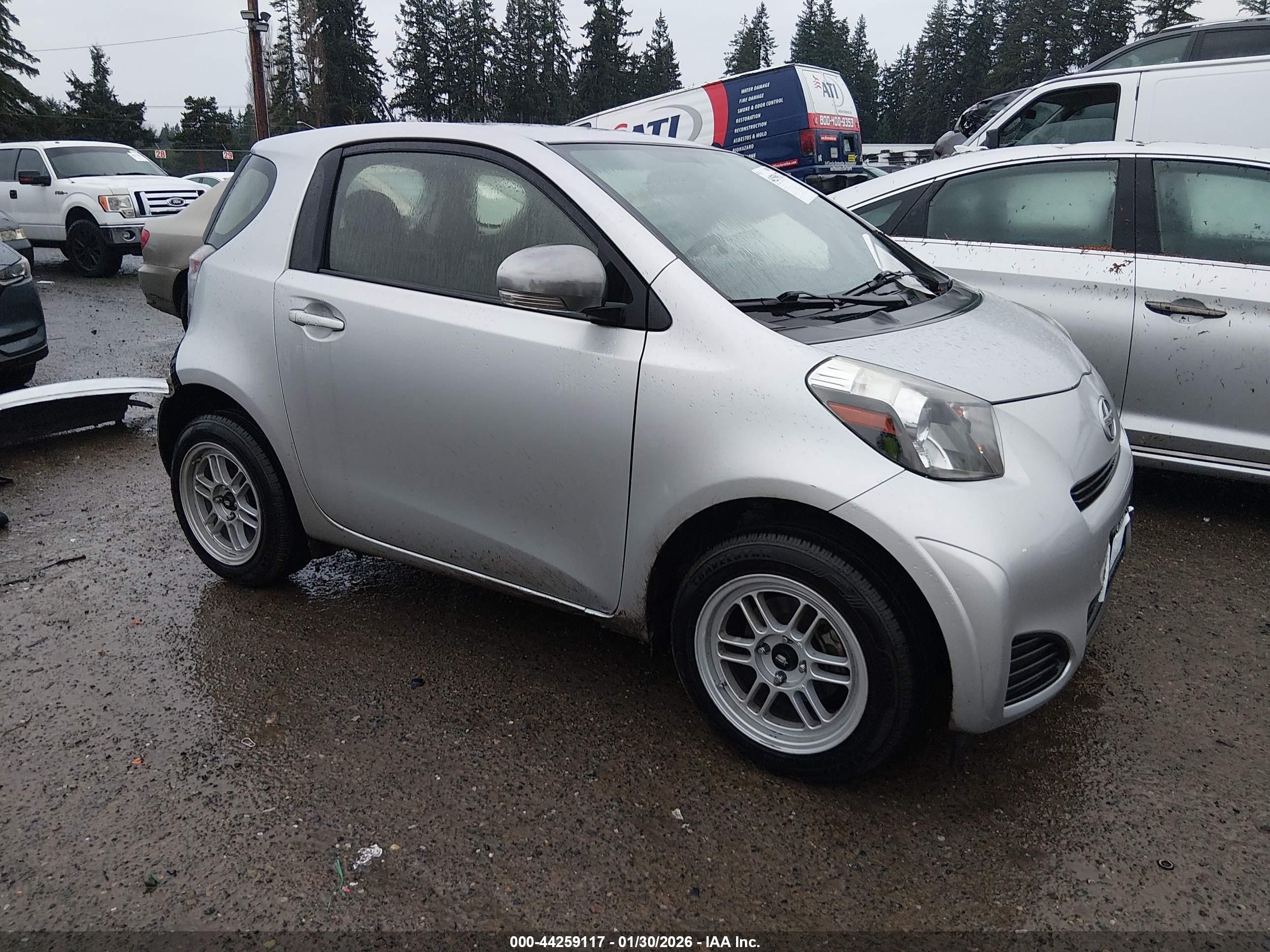 2014 Scion iQ 10 Series, VIN JTNJJXB02EJ027317 — Rear end