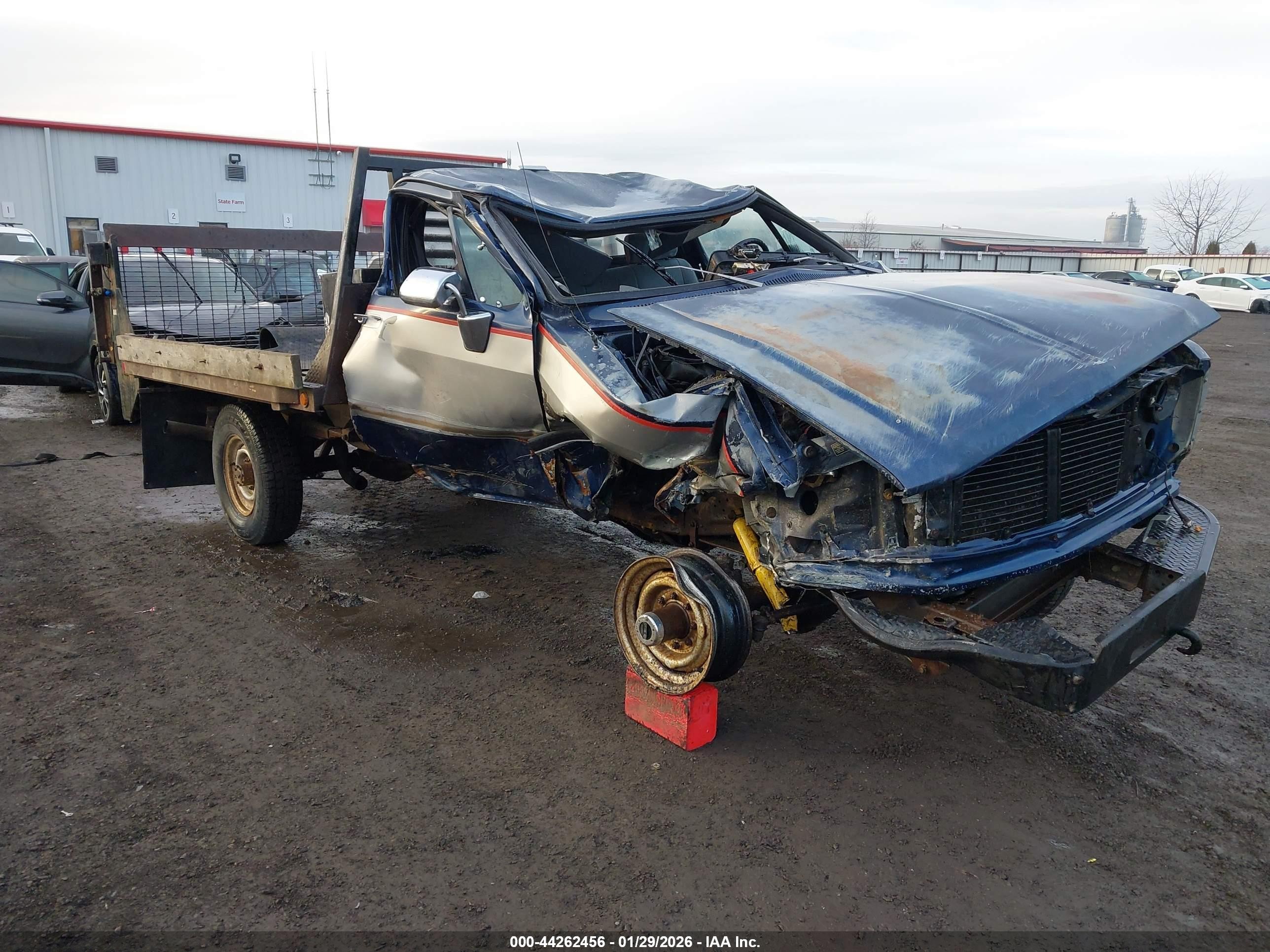 1992 Dodge D/W 250, VIN 1B7KM26C3NS589745 — Rollover