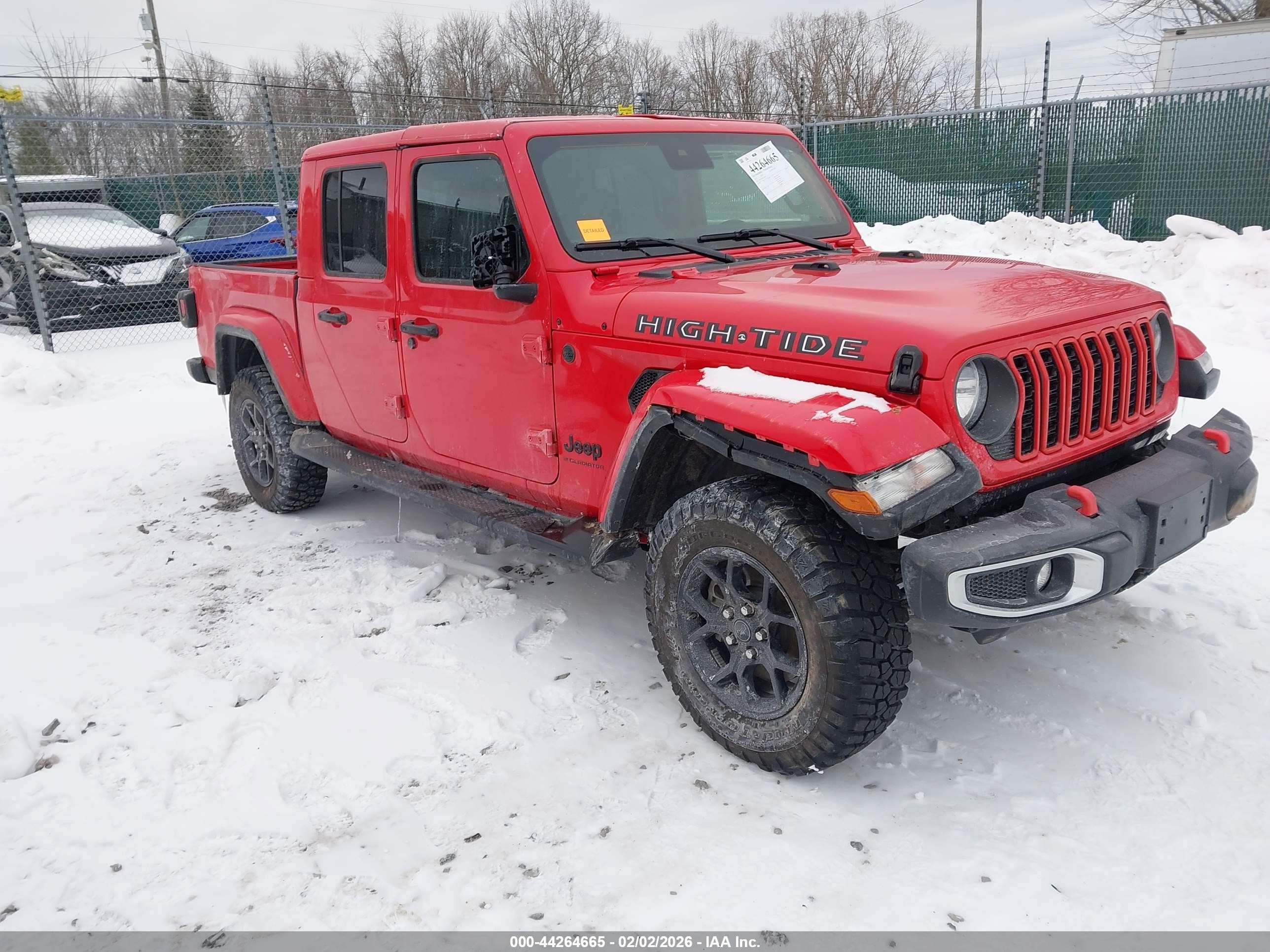 2025 Jeep Gladiator Sport S, VIN 1C6PJTAG9SL542599 — Опрокидывание
