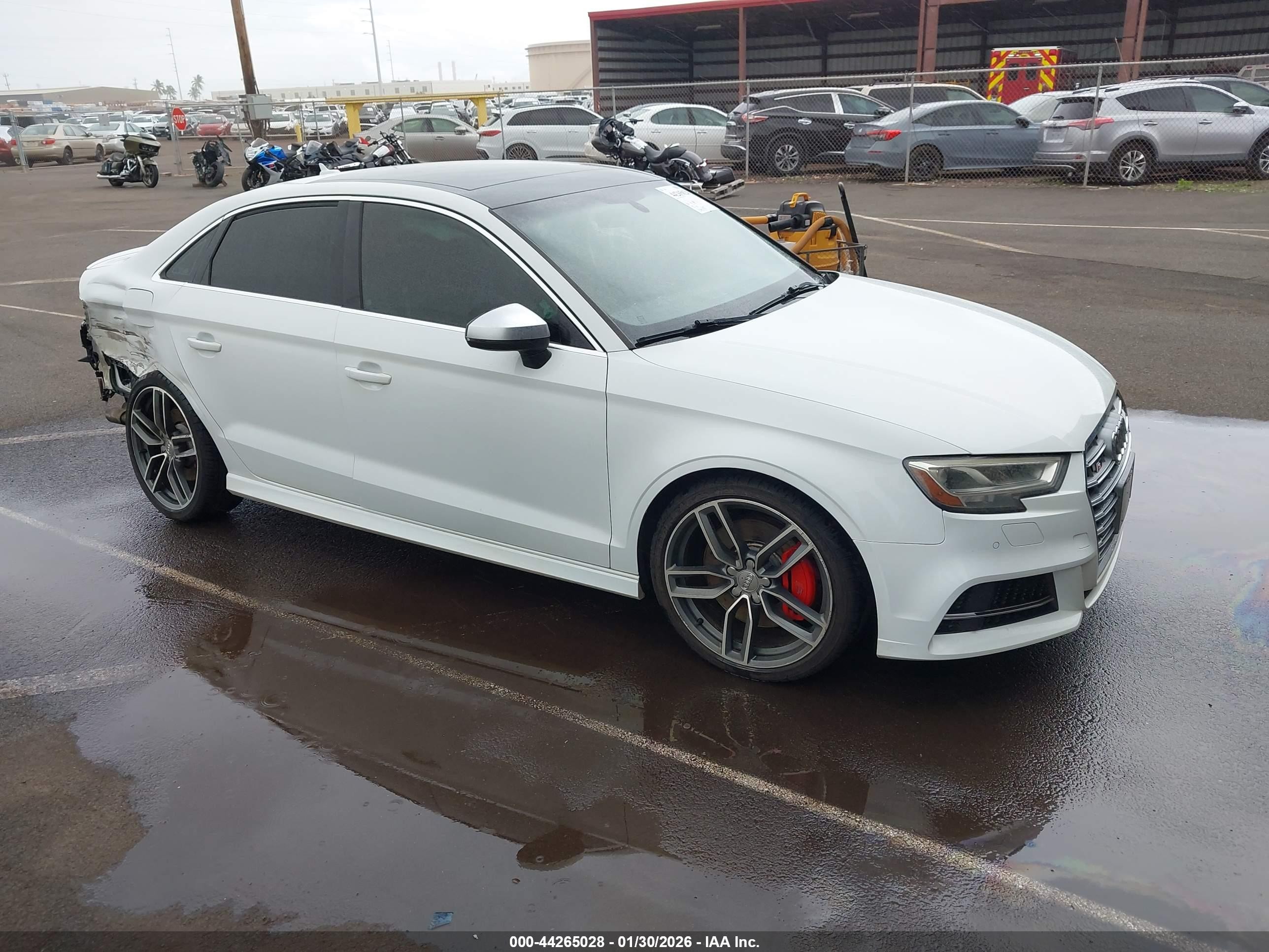 2017 Audi S3 Premium Plus, VIN WAUB1GFF6H1048292 — Rear end