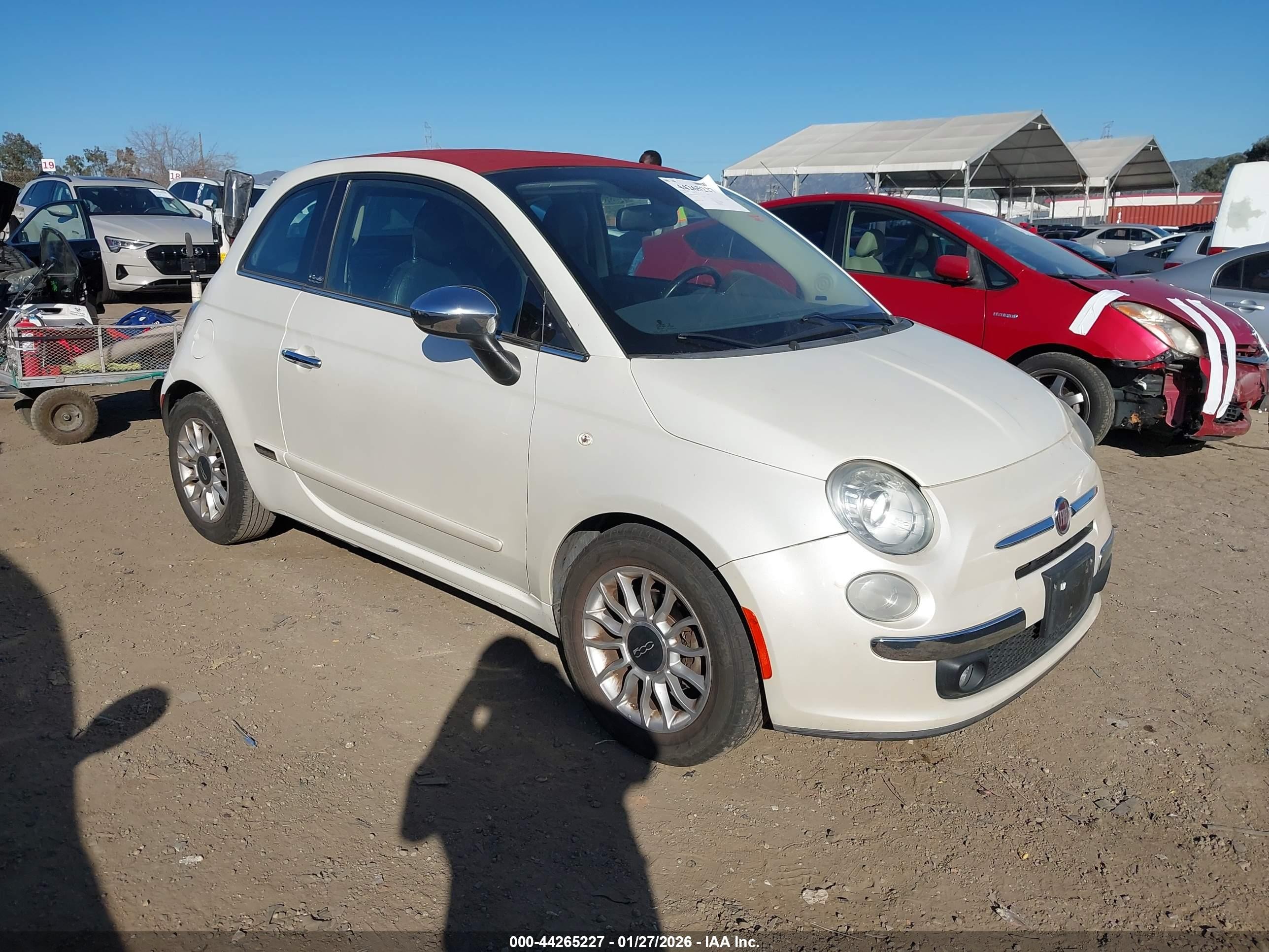 2012 FIAT 500 Lounge, VIN 3C3CFFER4CT123155 — Not stated