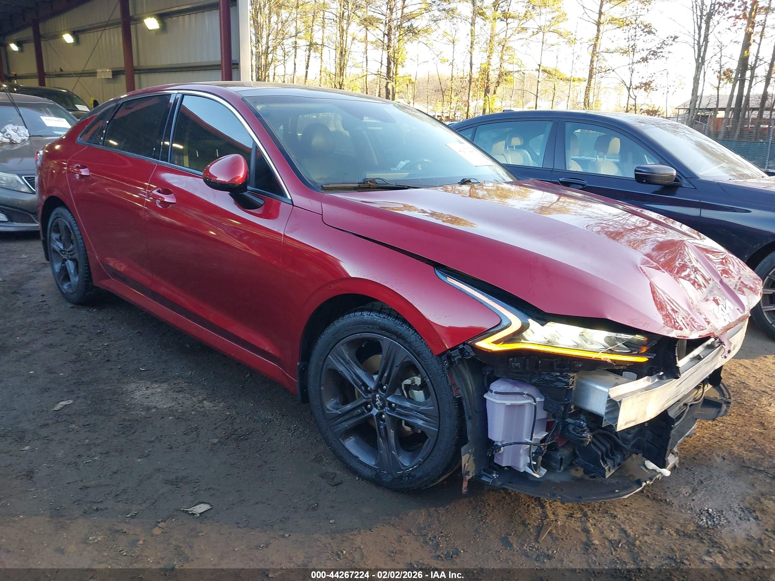 2022 Kia K5 EX, VIN 5XXG34J26NG136698 — Front end