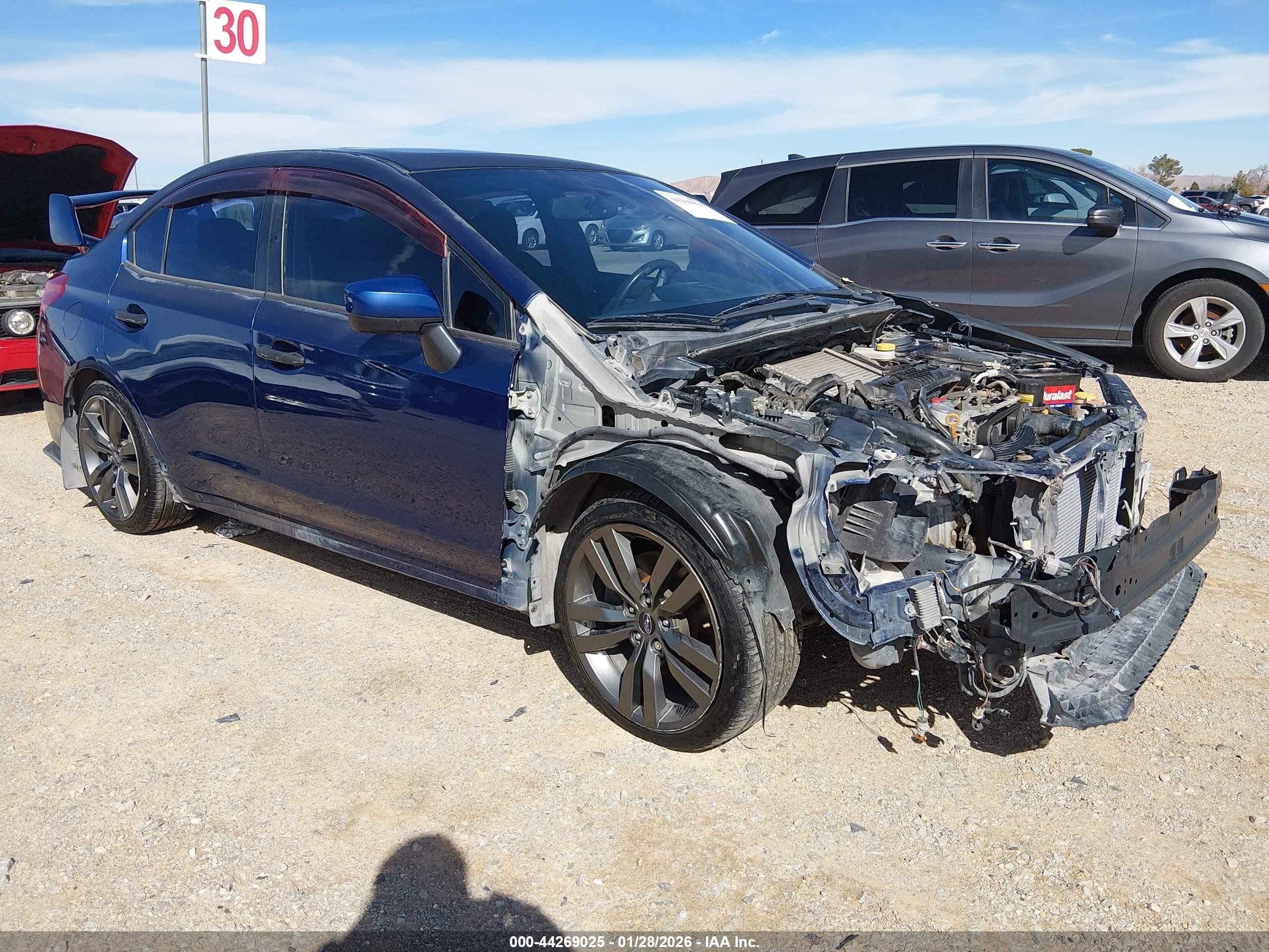 2015 Subaru WRX Premium, VIN JF1VA1D67F8831826 — Repossession