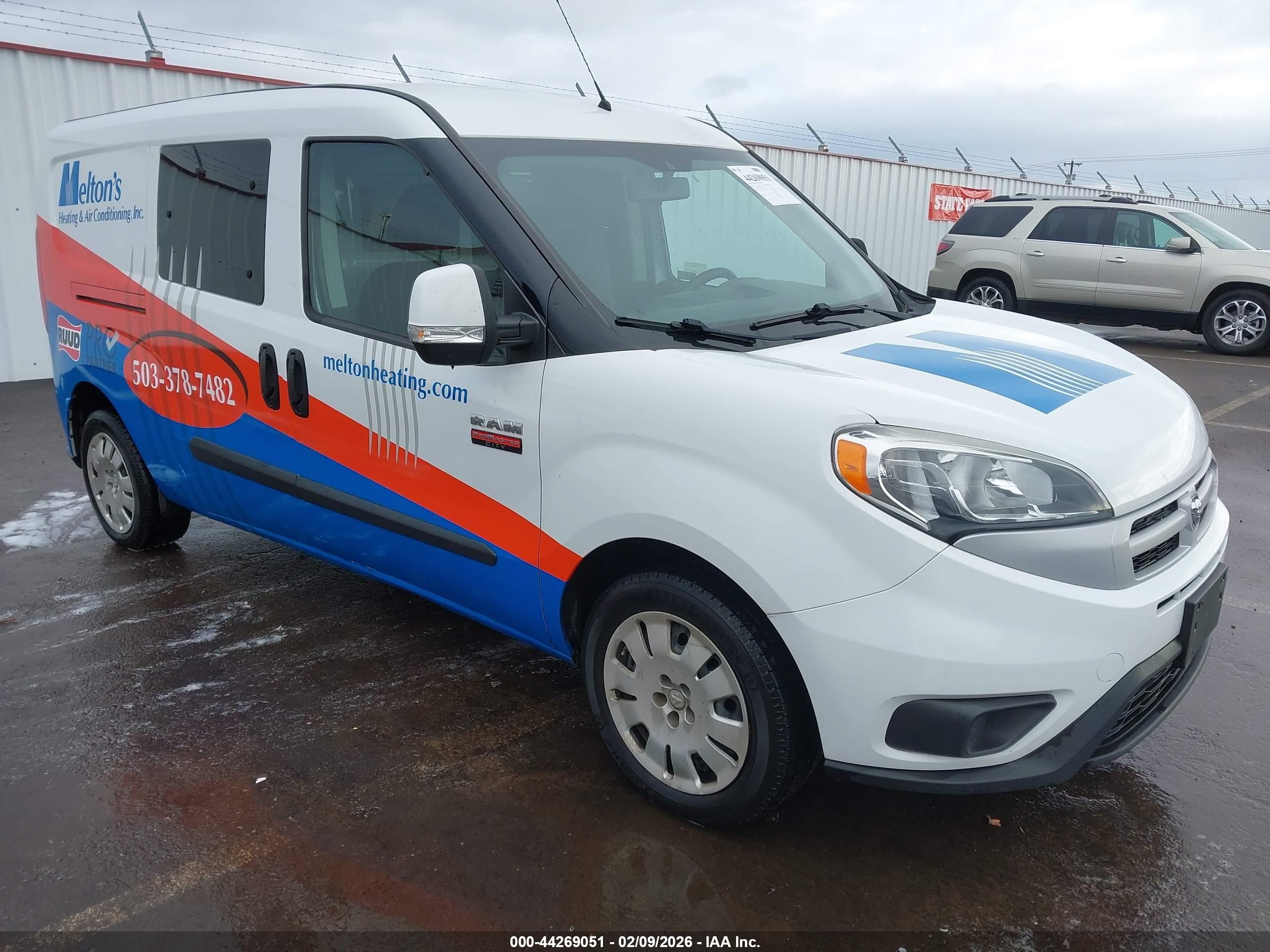 2017 Ram ProMaster City Cargo Tradesman SLT, VIN ZFBERFBB3H6E07001 — Front end
