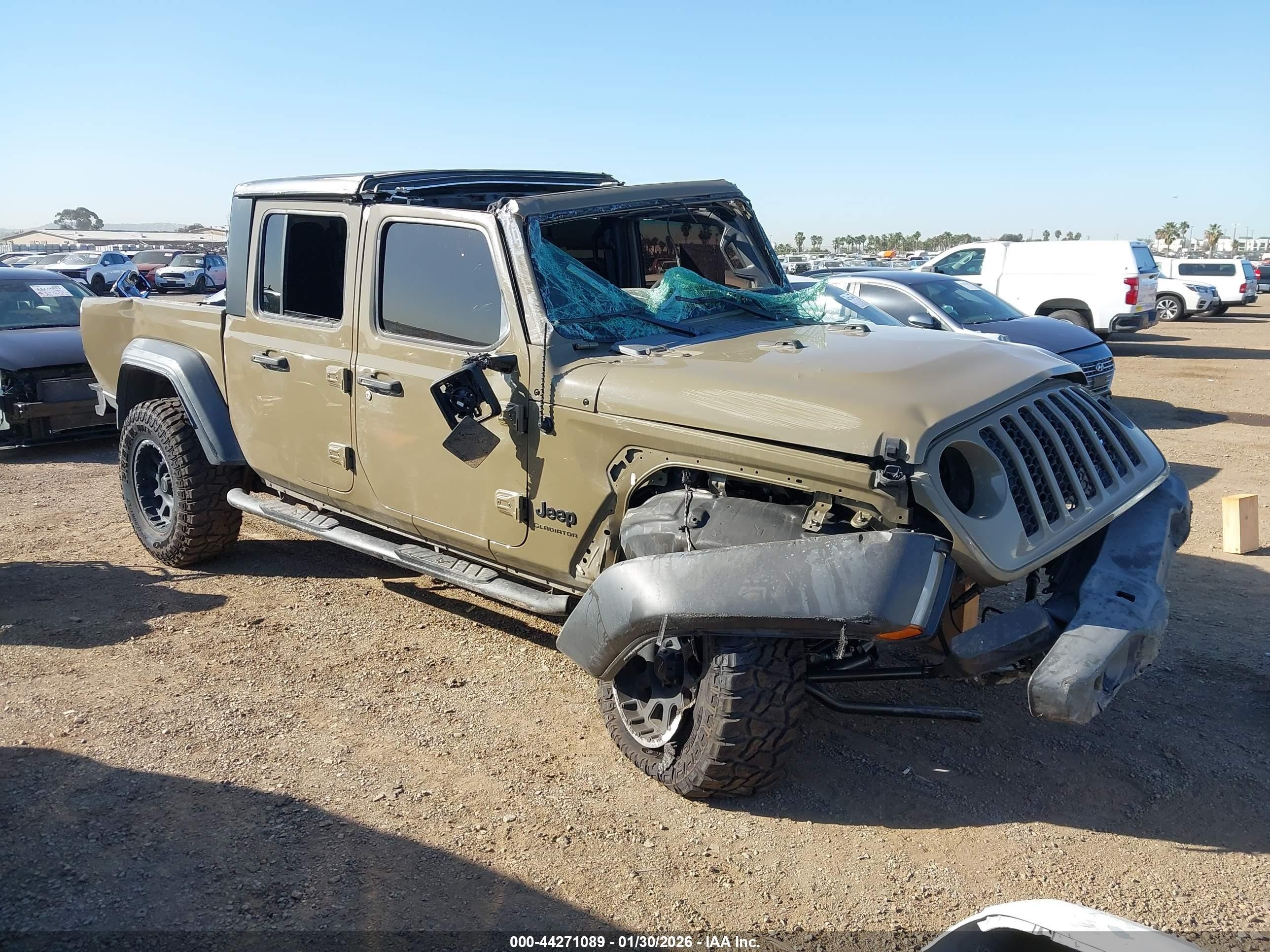 2020 Jeep Gladiator Sport S, VIN 1C6JJTAG0LL167726 — Фото с аукциона 1 of 5
