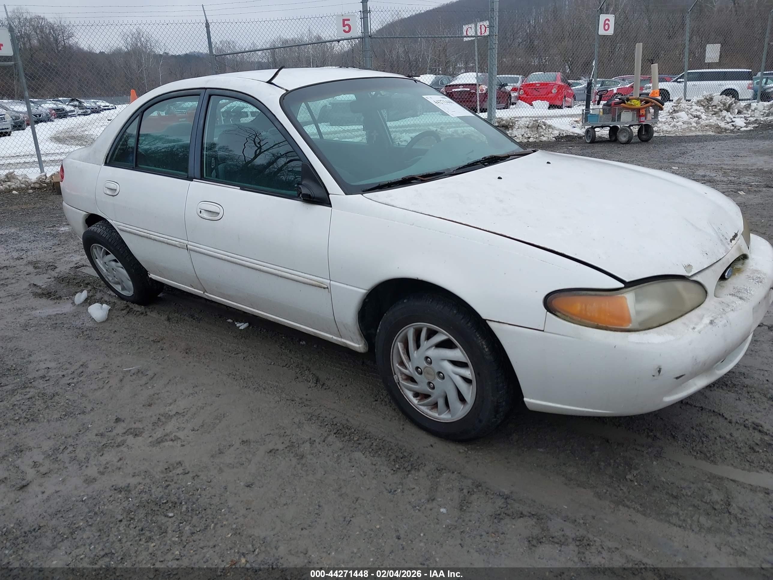 1997 Ford Escort LX, VIN 1FALP13P6VW409525 — Front end