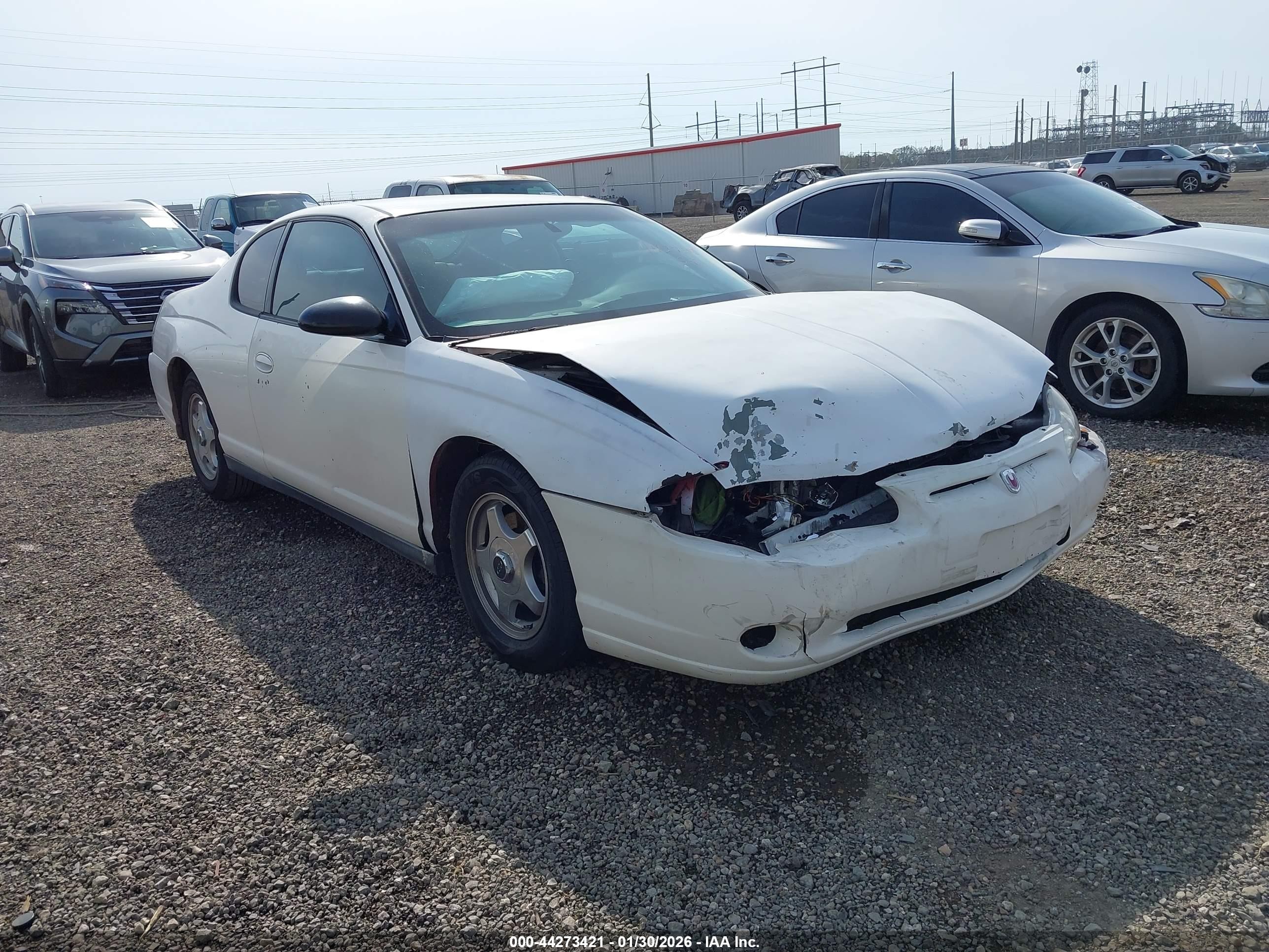 2005 Chevrolet Monte Carlo LS, VIN 2G1WW12E859254262 — Перед