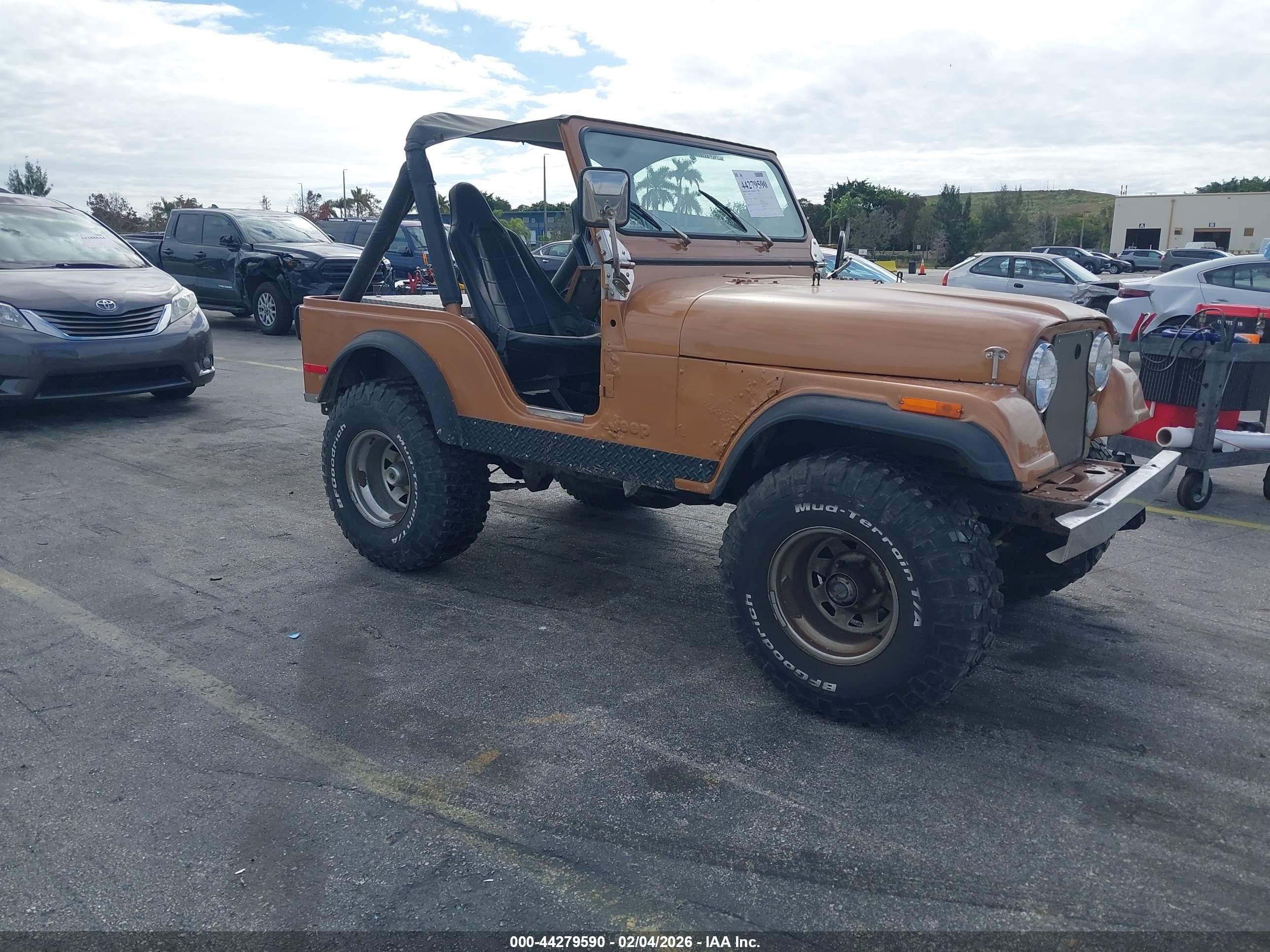 1980 Jeep CJ, VIN J0M83AC037796 — Механическое