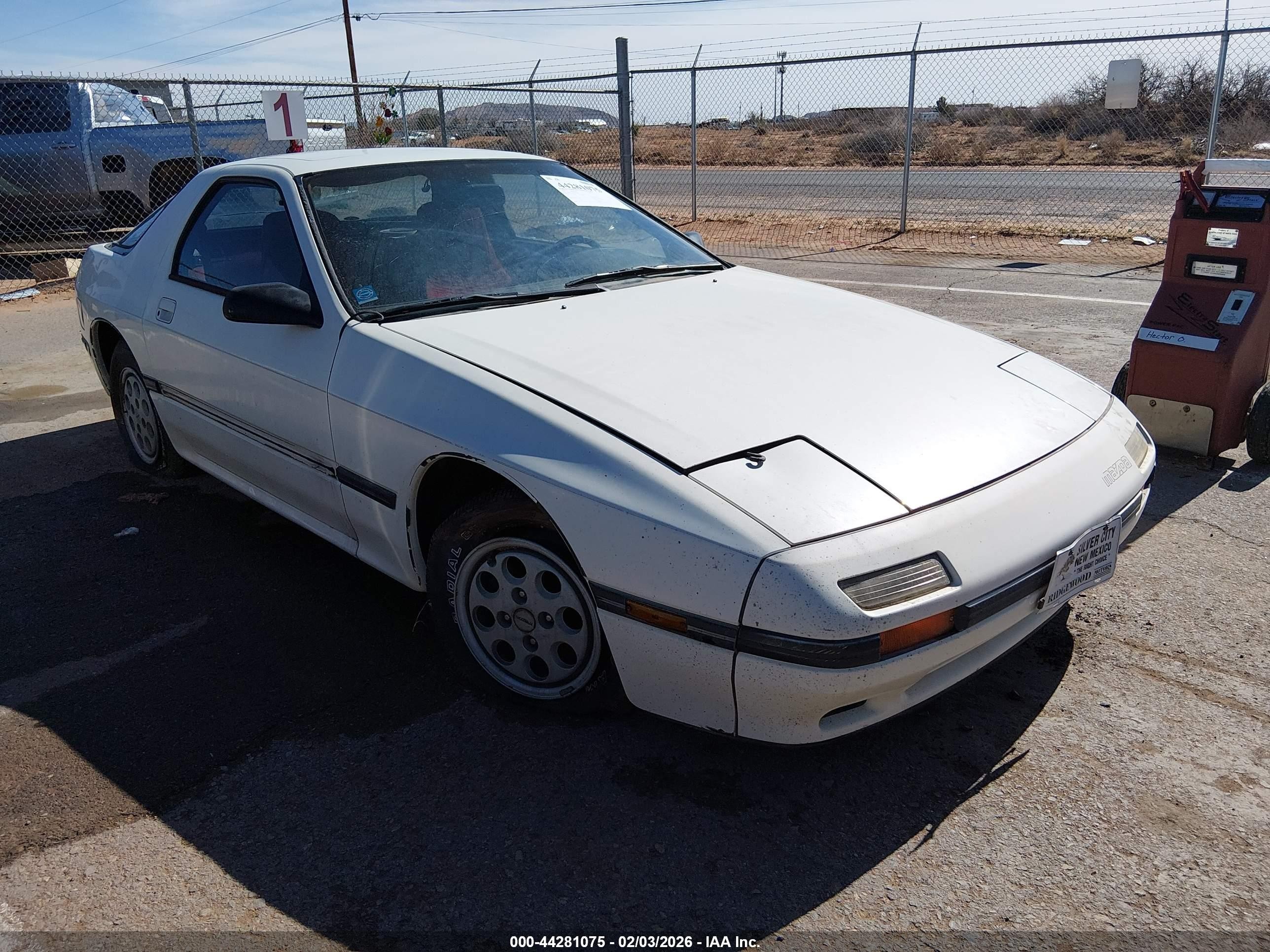1986 Mazda RX-7, VIN JM1FC3317G0147403 — Rear end