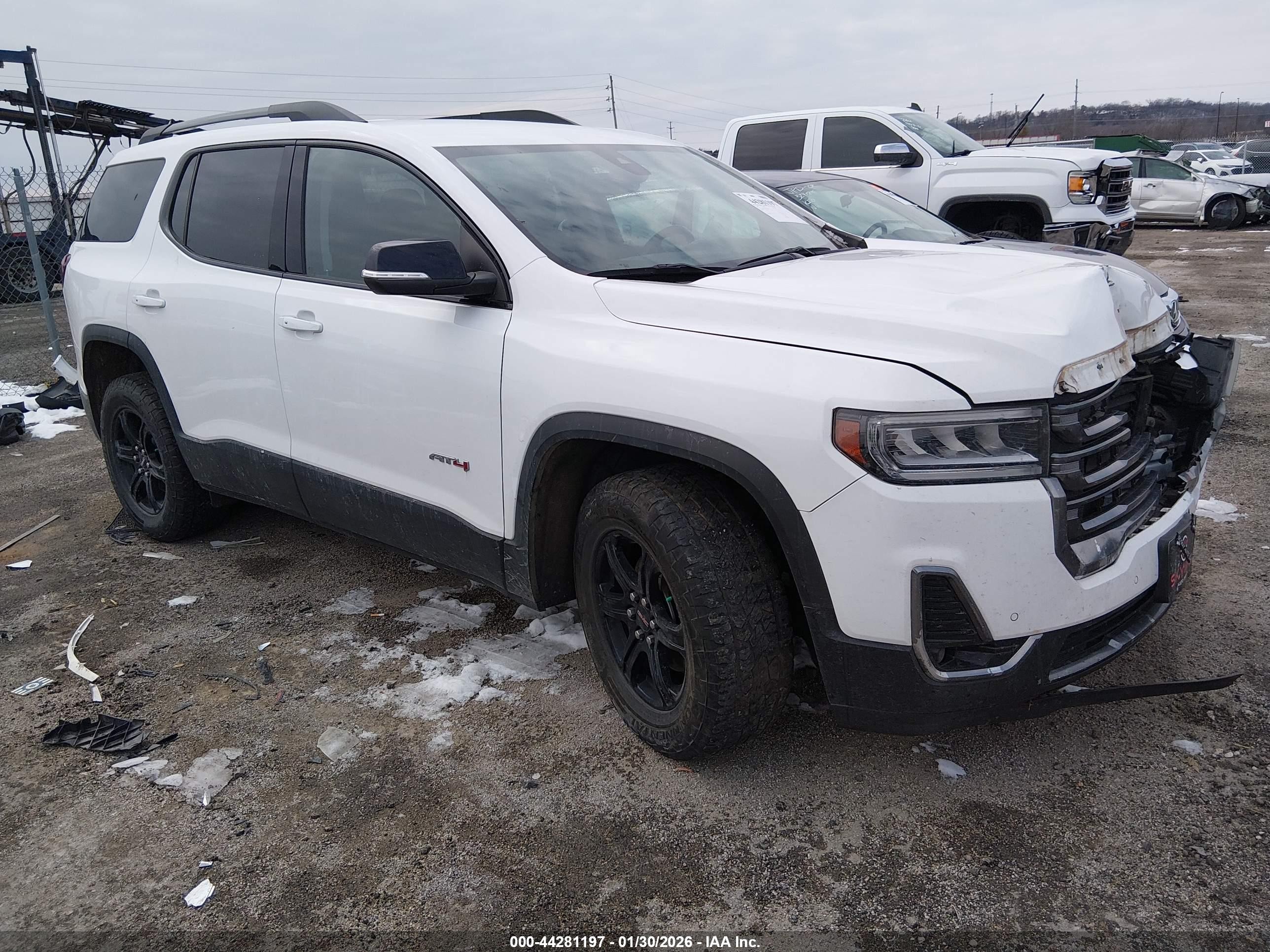 2023 GMC Acadia AT4, VIN 1GKKNLLS9PZ161336 — Перед