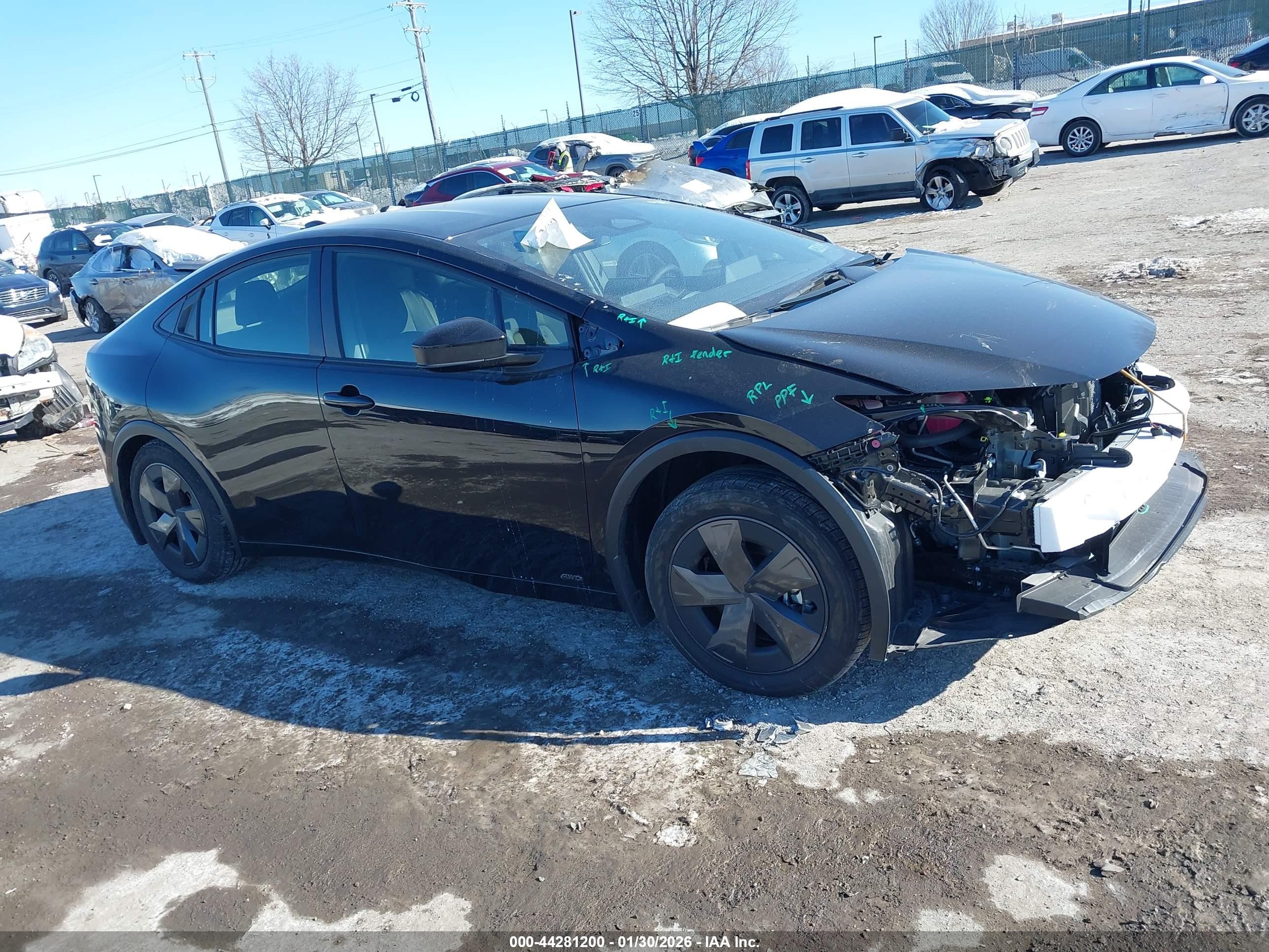 2025 Toyota Prius XLE, VIN JTDADABU6S3029745 — All over