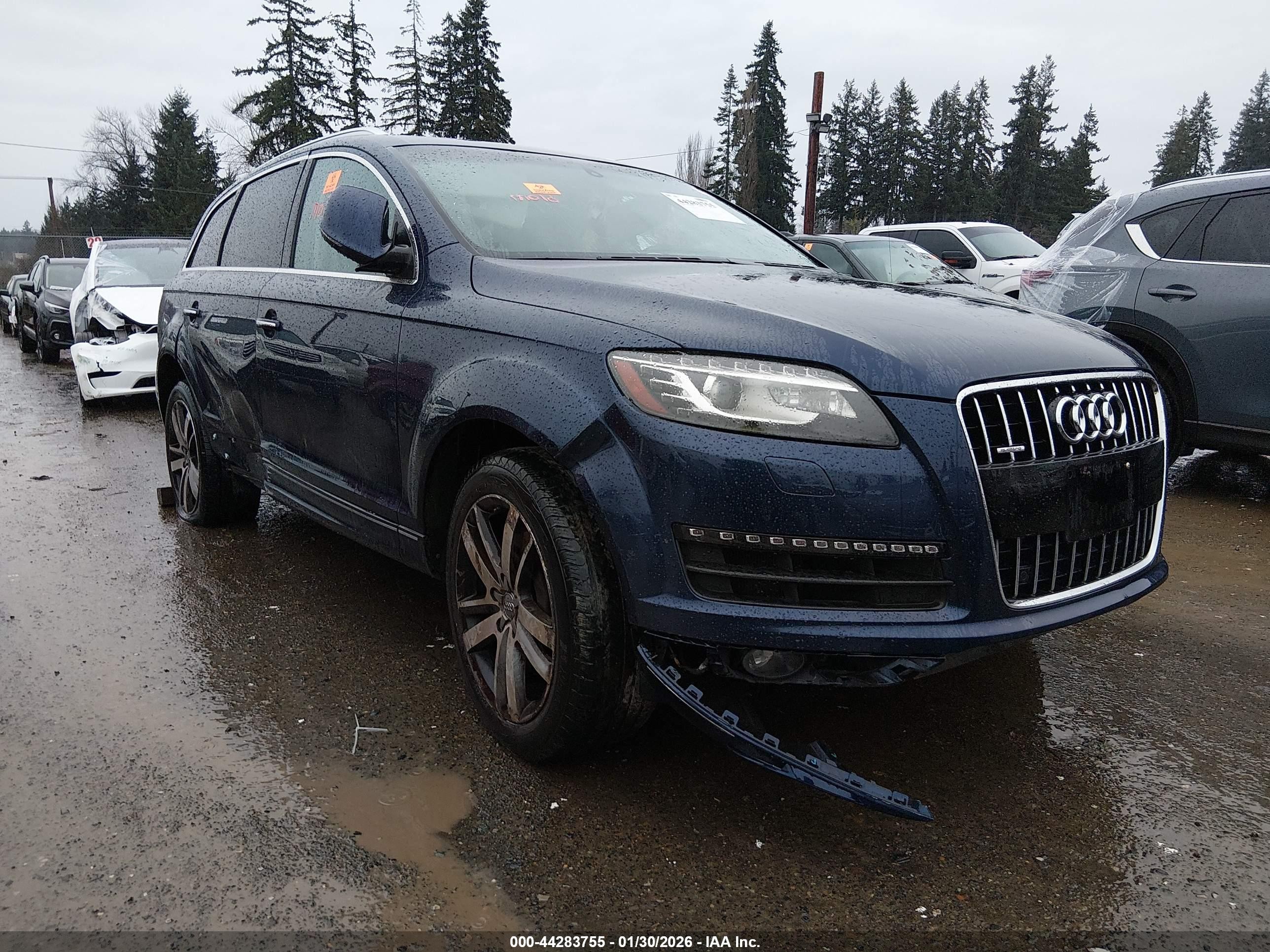2014 Audi Q7 Premium Plus, VIN WA1LGAFE4ED002099 — Biohazard / chemical