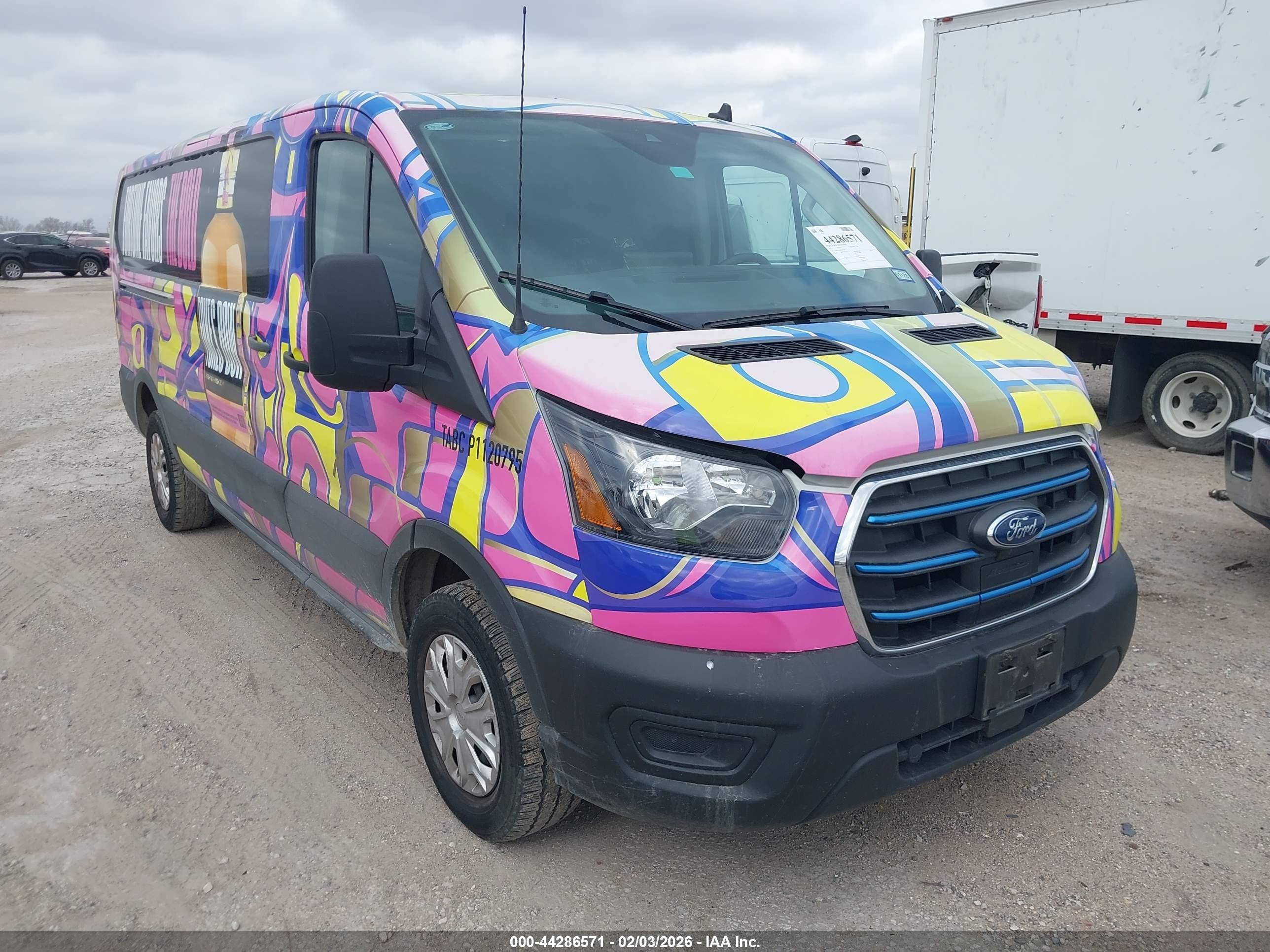 2023 Ford E-Transit Cargo, VIN 1FTBW1YK6PKB80280 — Rear end