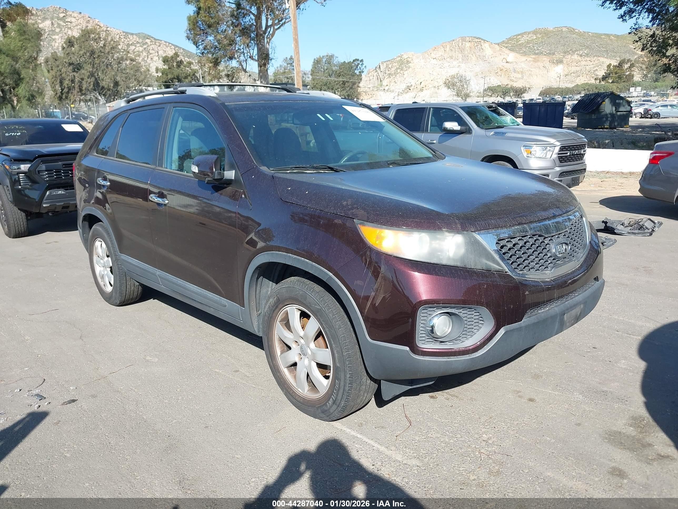 2012 Kia Sorento LX, VIN 5XYKT3A67CG223736 — Stripped