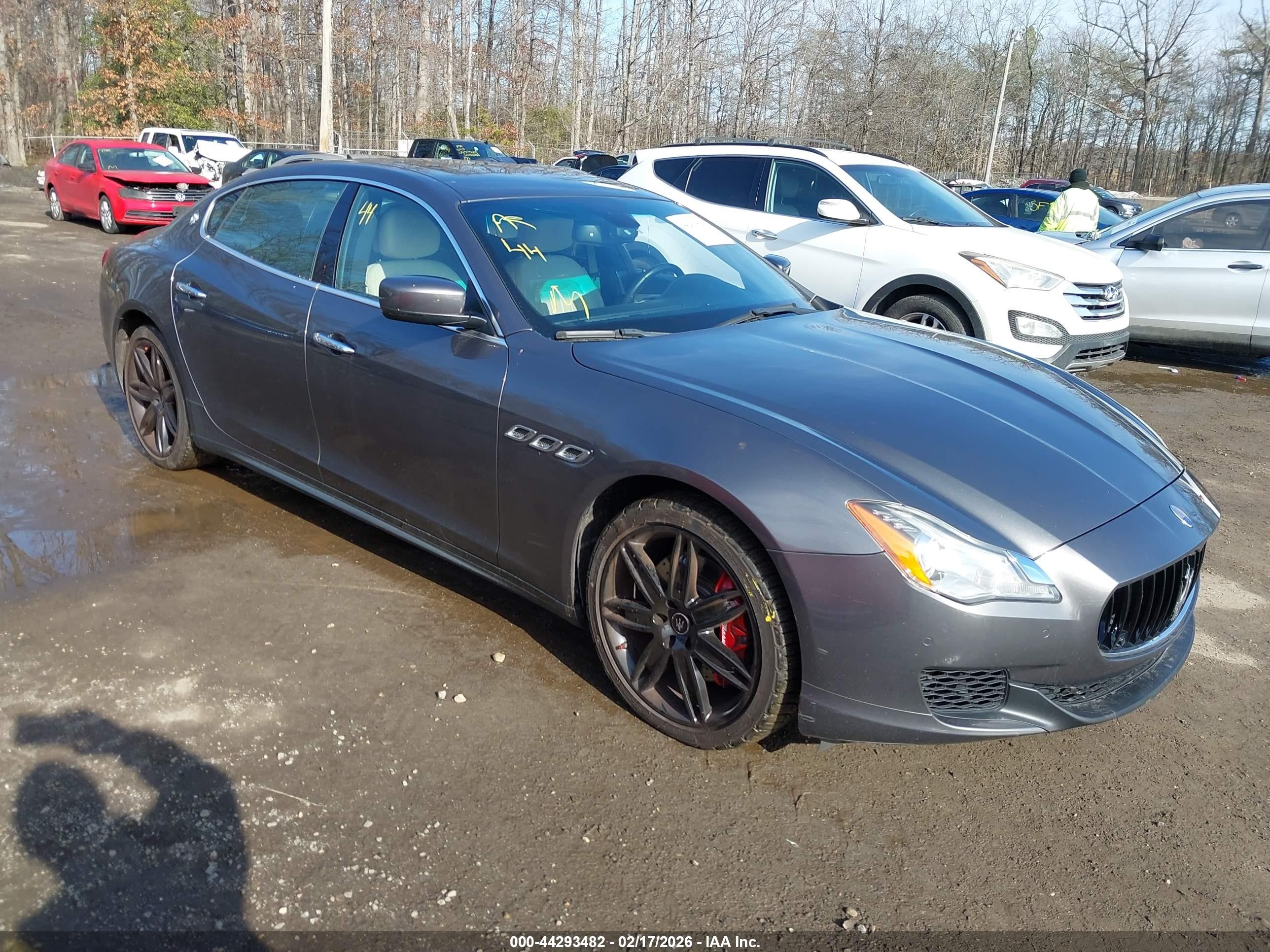 2015 Maserati Quattroporte S Q4, VIN ZAM56RRA5F1134263 — Фото с аукциона 1 of 17