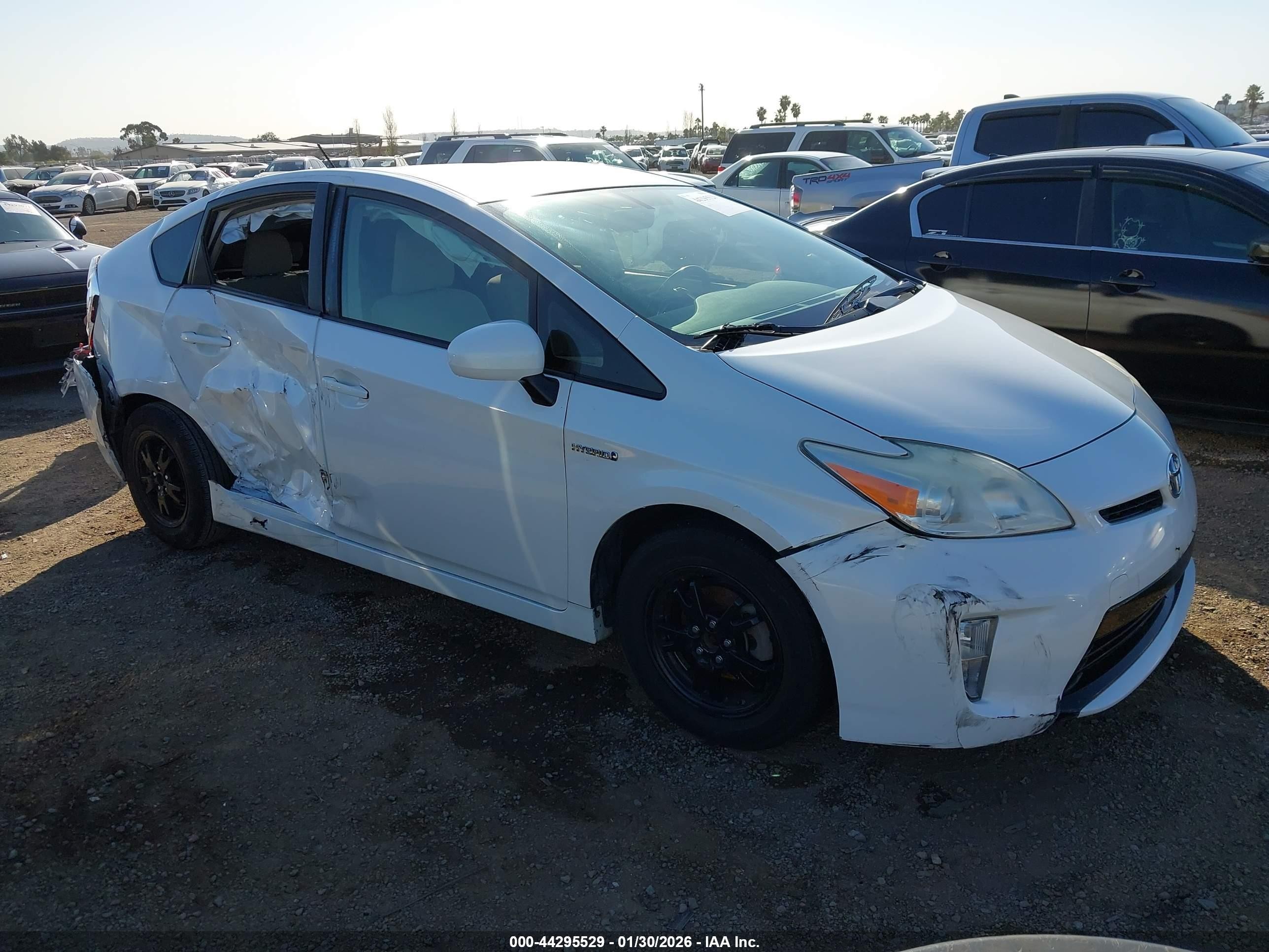 2013 Toyota Prius Three, VIN JTDKN3DU2D0339728 — Rear end