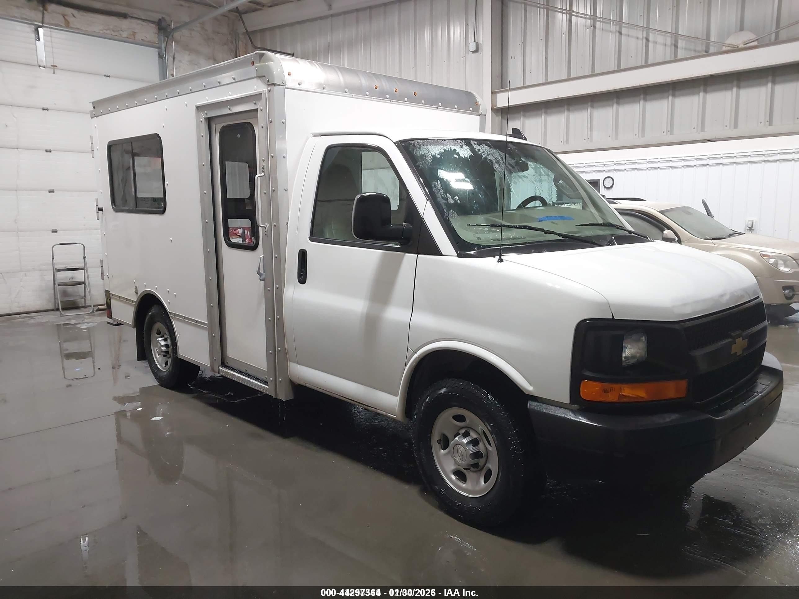 2016 Chevrolet Express, VIN 1GB0GRFF3G1276919 — Rear end