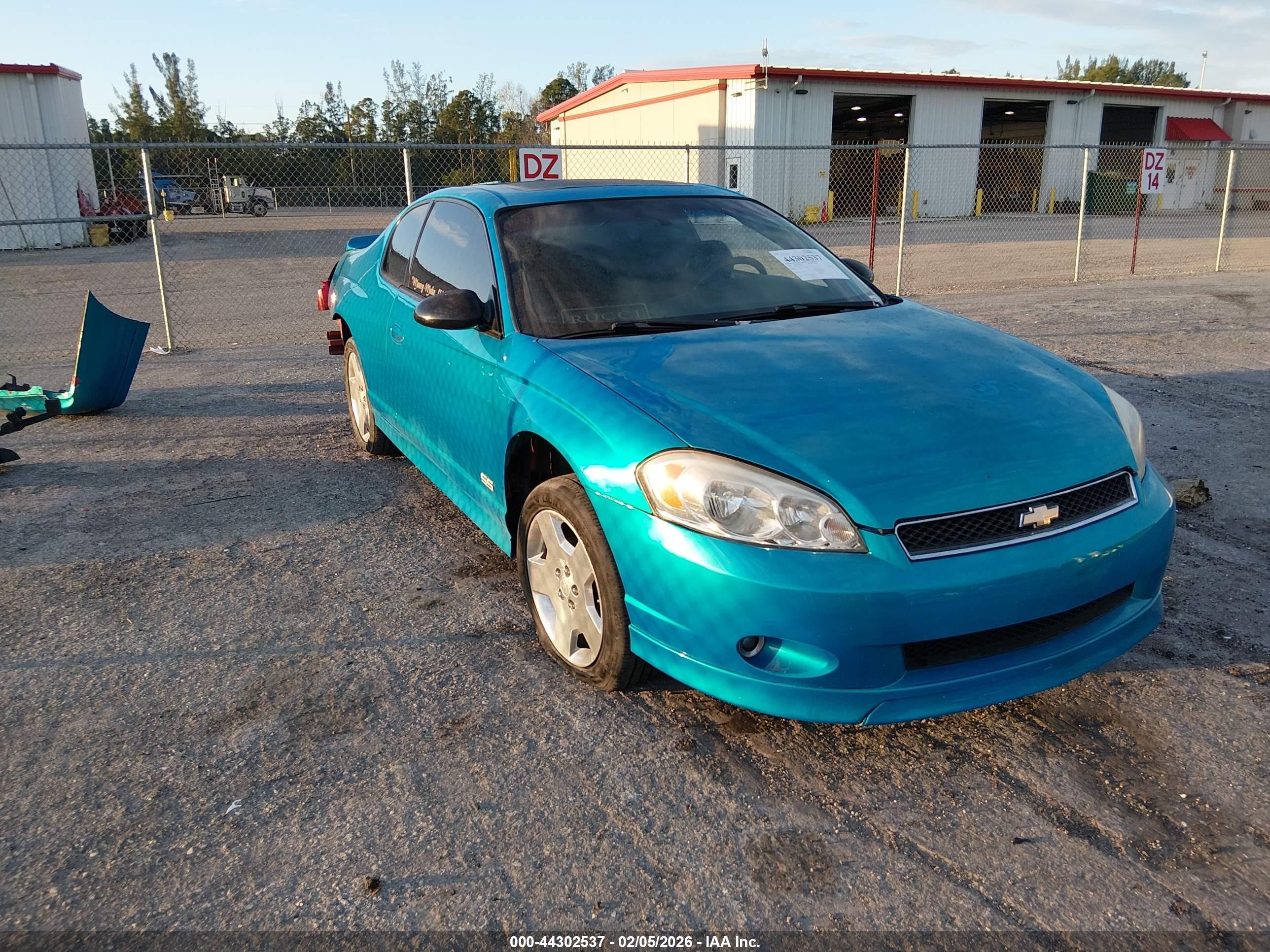 2006 Chevrolet Monte Carlo SS, VIN 2G1WL15C369235395 — Rear end