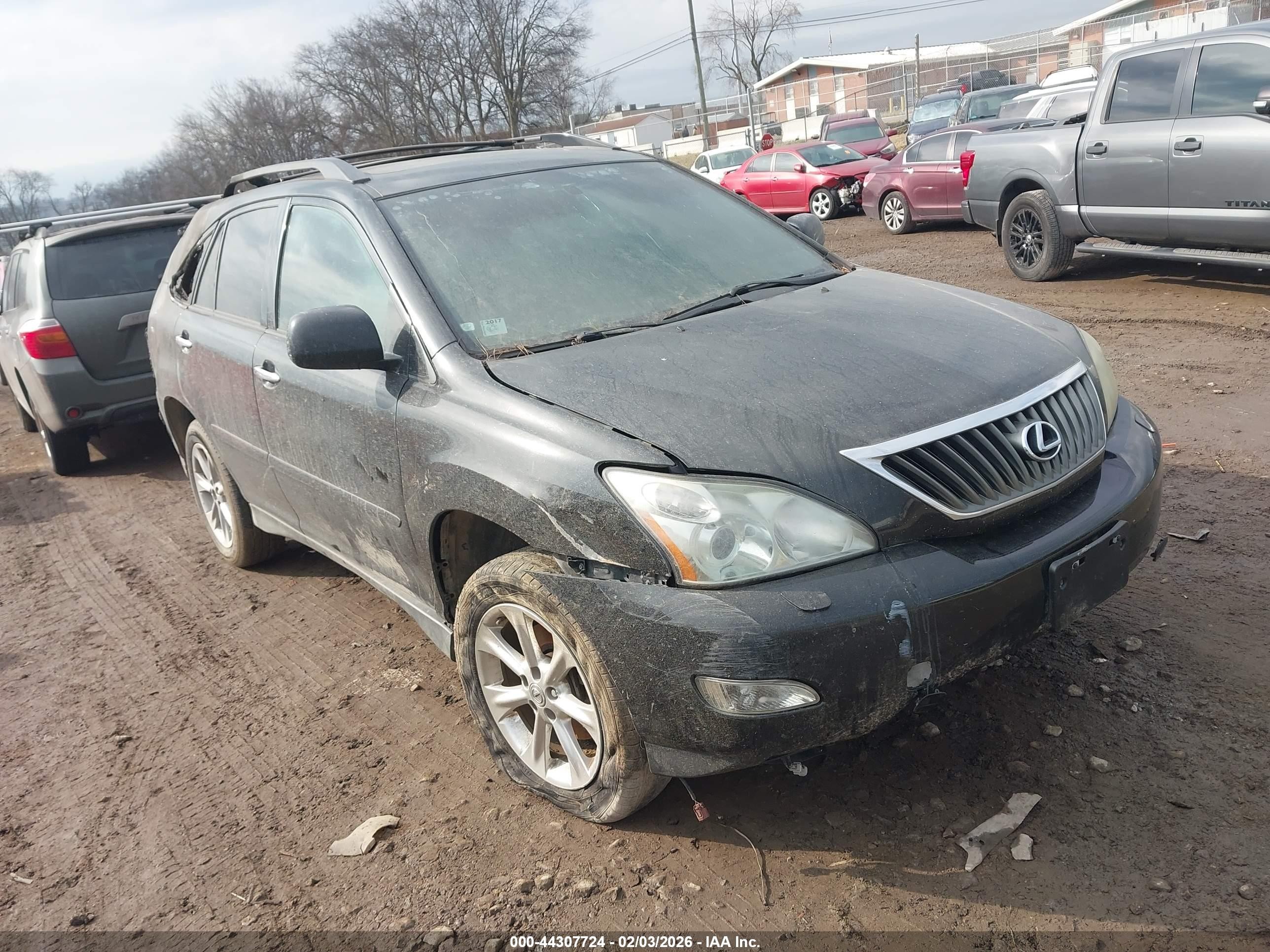 2008 Lexus RX 350, VIN 2T2HK31U38C057385 — Interior fire