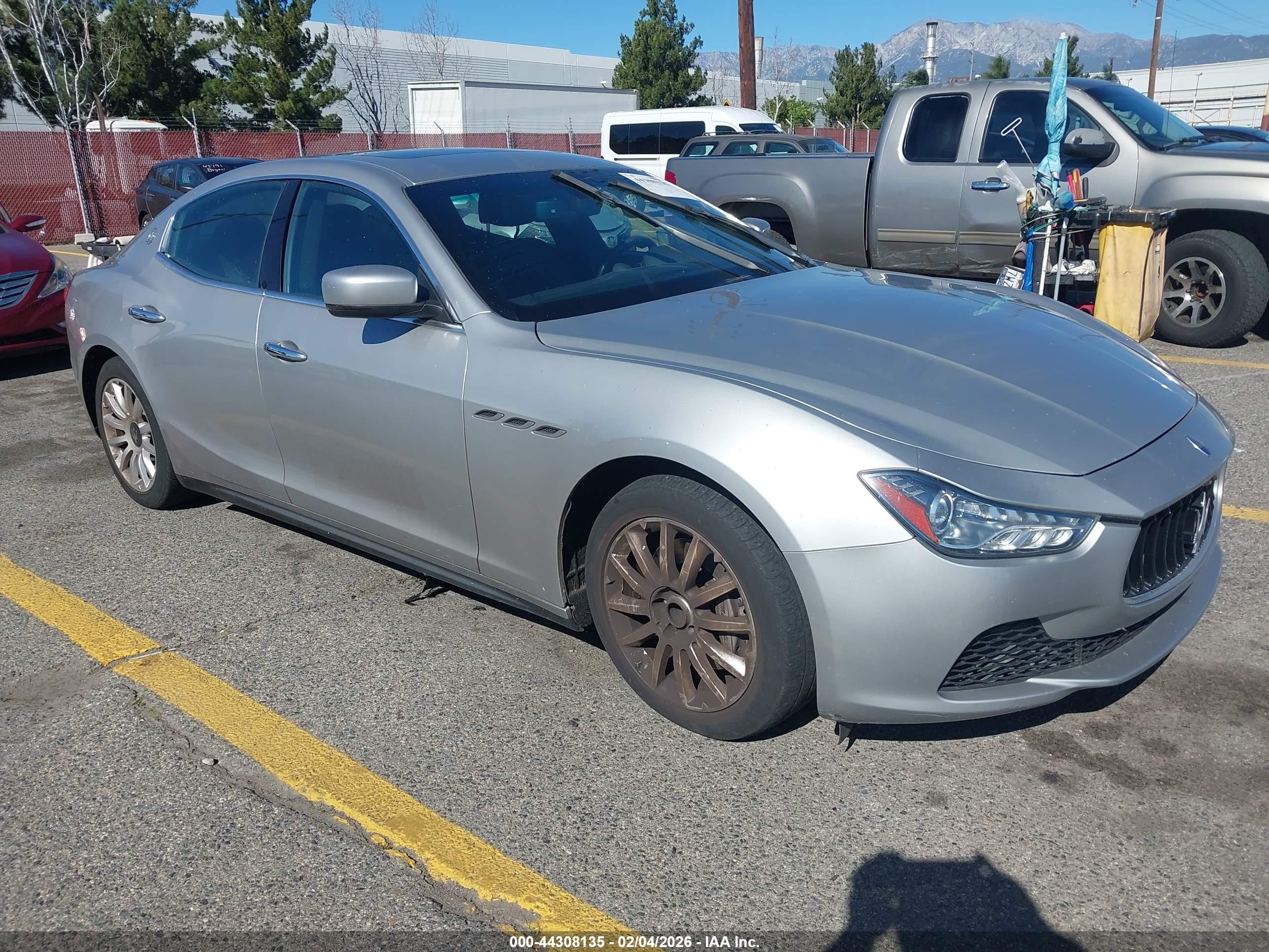2014 Maserati Ghibli, VIN ZAM57XSA9E1097549 — Механическое