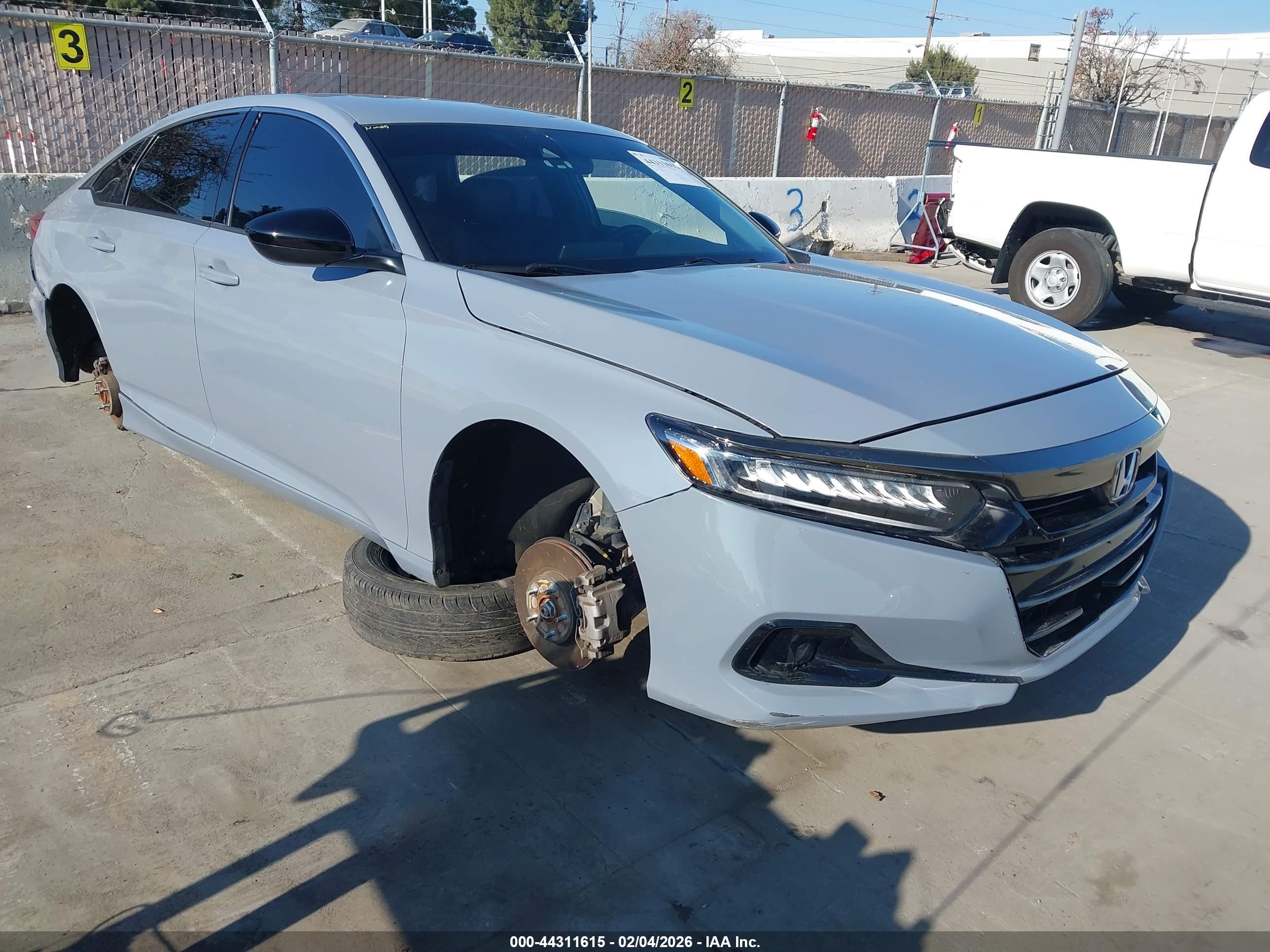 2022 Honda Accord Sport, VIN 1HGCV1F3XNA054365 — Electrical