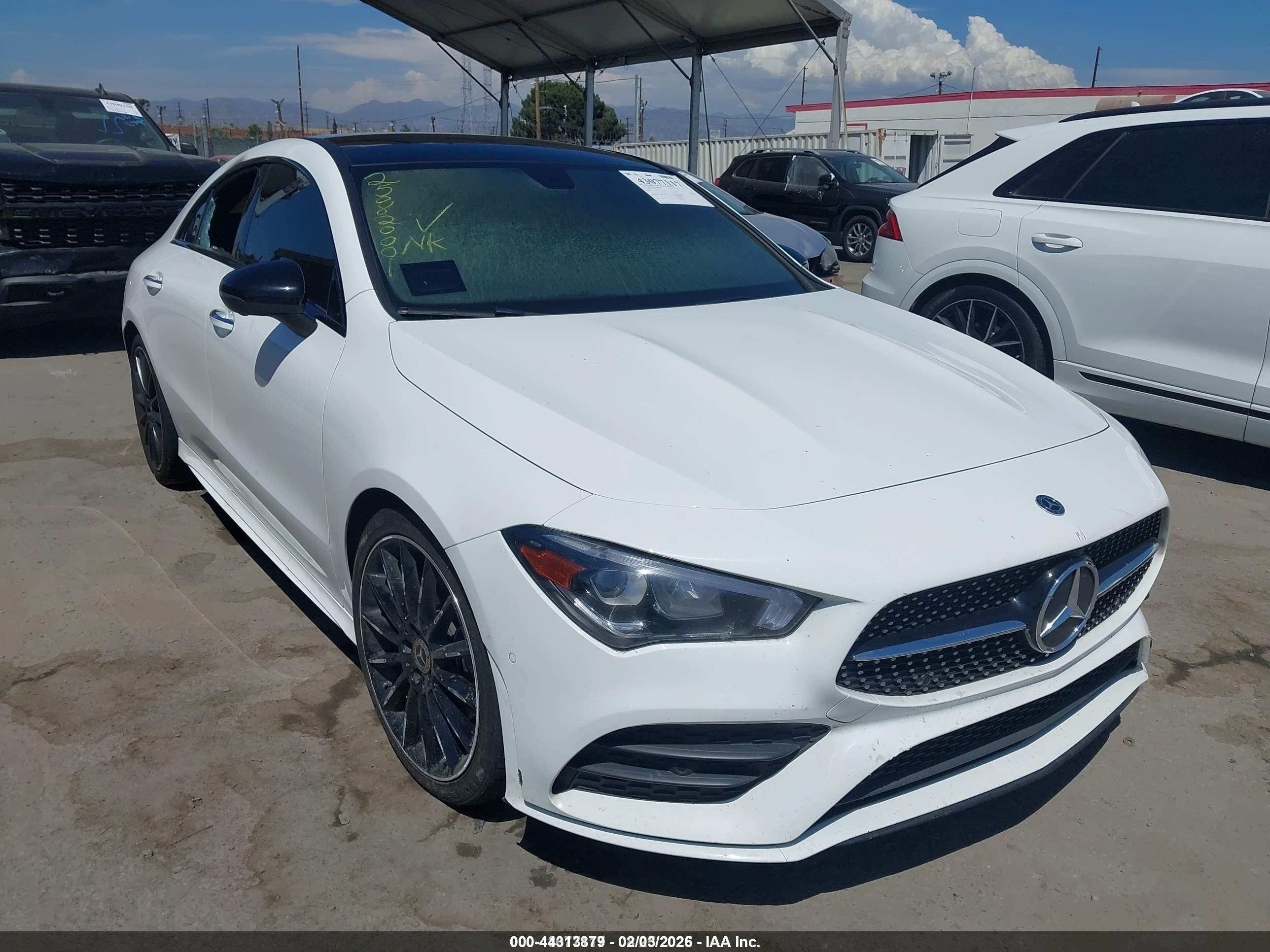 2023 Mercedes-Benz CLA 250, VIN W1K5J4GB1PN410617 — Interior fire