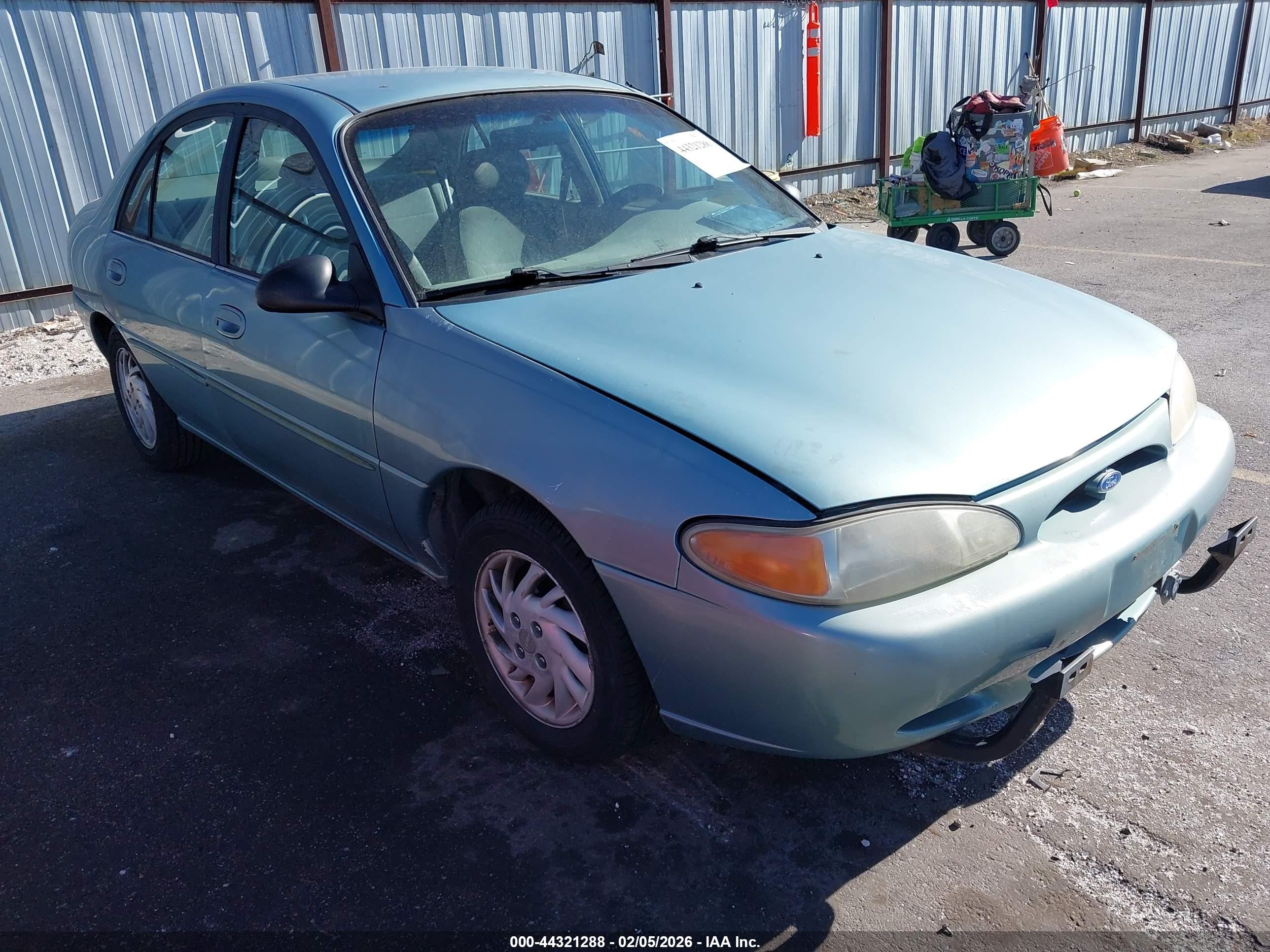 1997 Ford Escort LX, VIN 1FALP13P6VW307691 — Front end