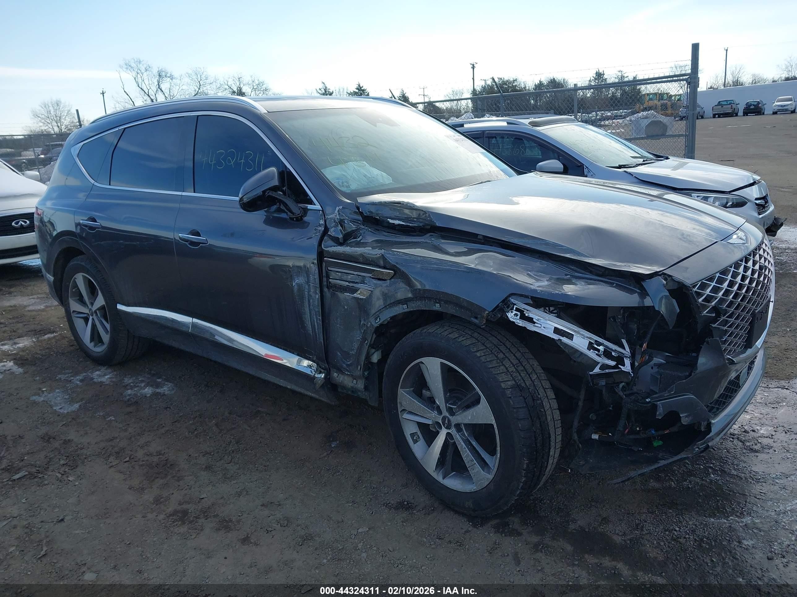 2021 Genesis GV80, VIN KMUHBDSBXMU034770 — Front end