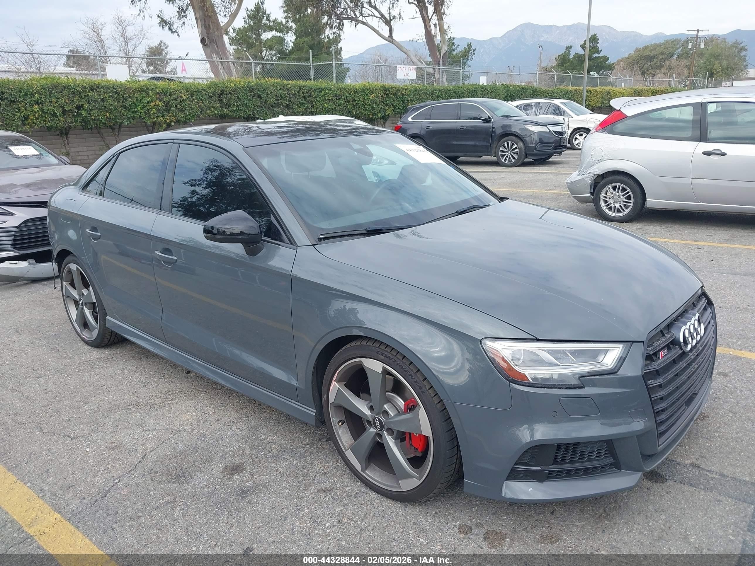 2020 Audi S3 S line Premium Plus, VIN WAUE1GFF7LA100924 — Rear end