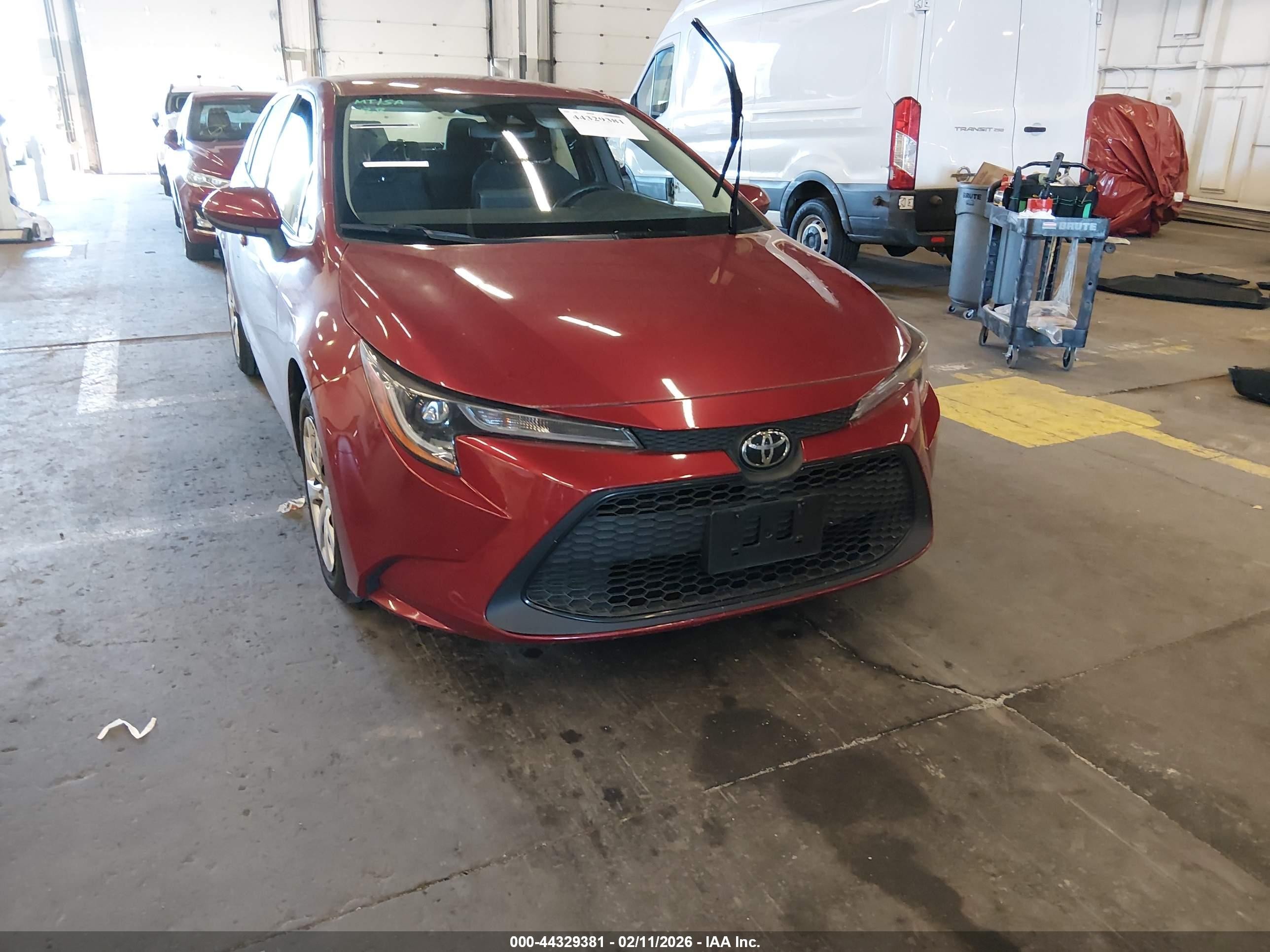 2022 Toyota Corolla LE, VIN JTDEPMAE3NJ214968 — Rear end