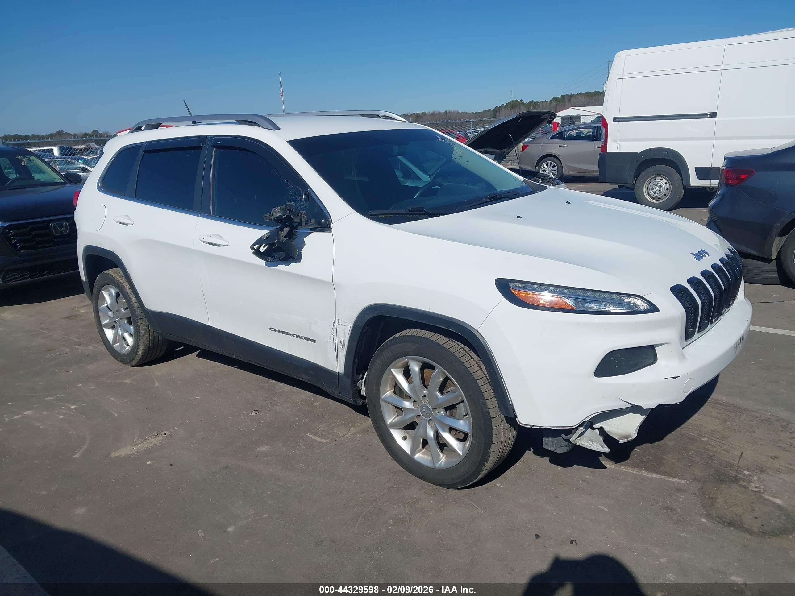 2014 Jeep Cherokee Limited, VIN 1C4PJLDS7EW301491 — Front end