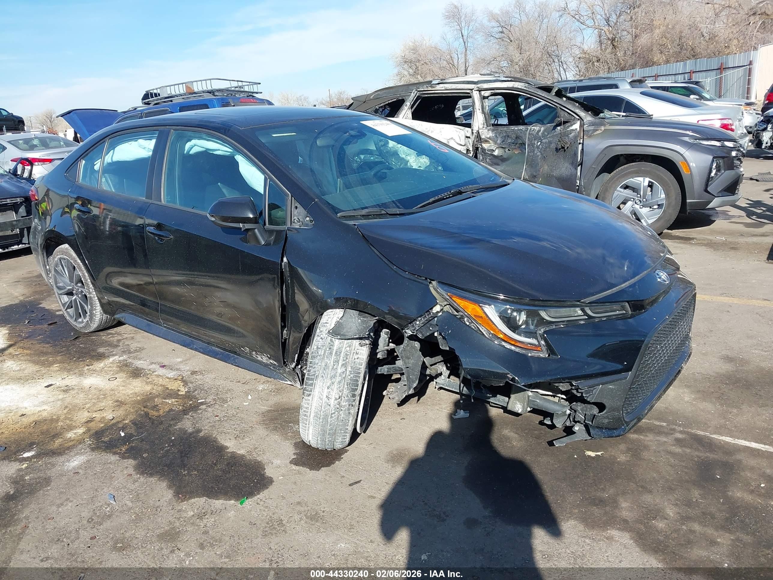 2022 Toyota Corolla XSE, VIN 5YFT4MCE7NP101243 — Side