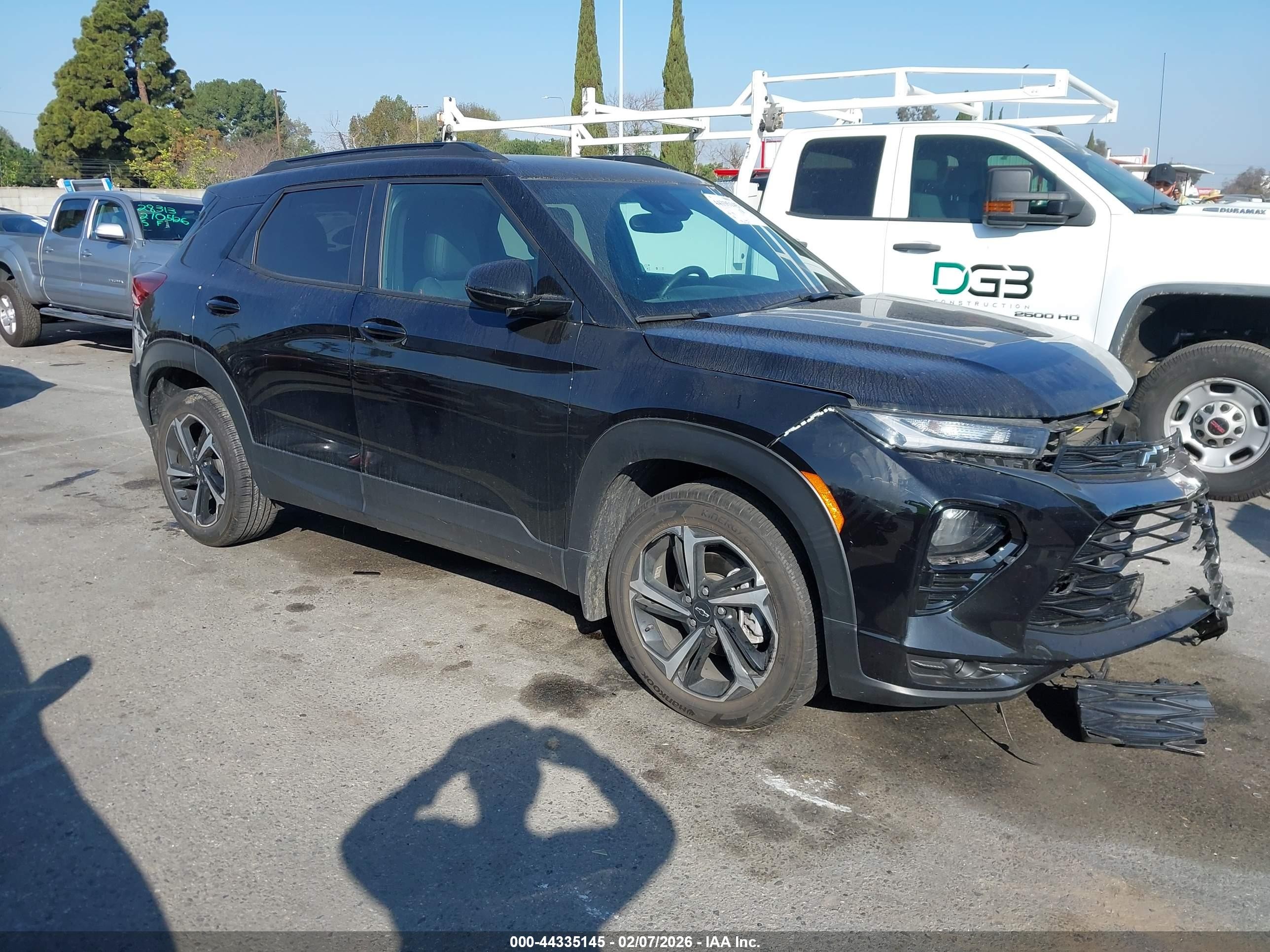 2022 Chevrolet TrailBlazer RS, VIN KL79MTSL2NB099014 — Front end