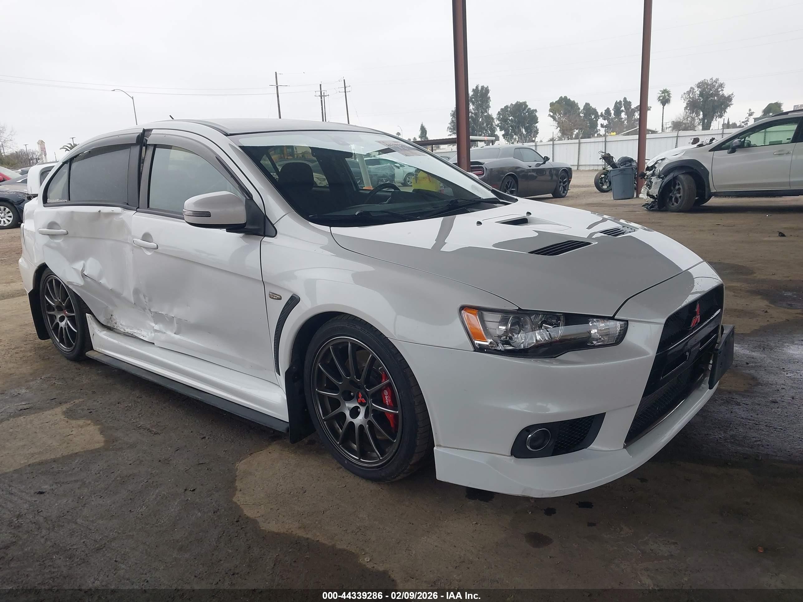2015 Mitsubishi Lancer Evolution Final Edition, VIN JA32W7FV5FU027696 — Rear end
