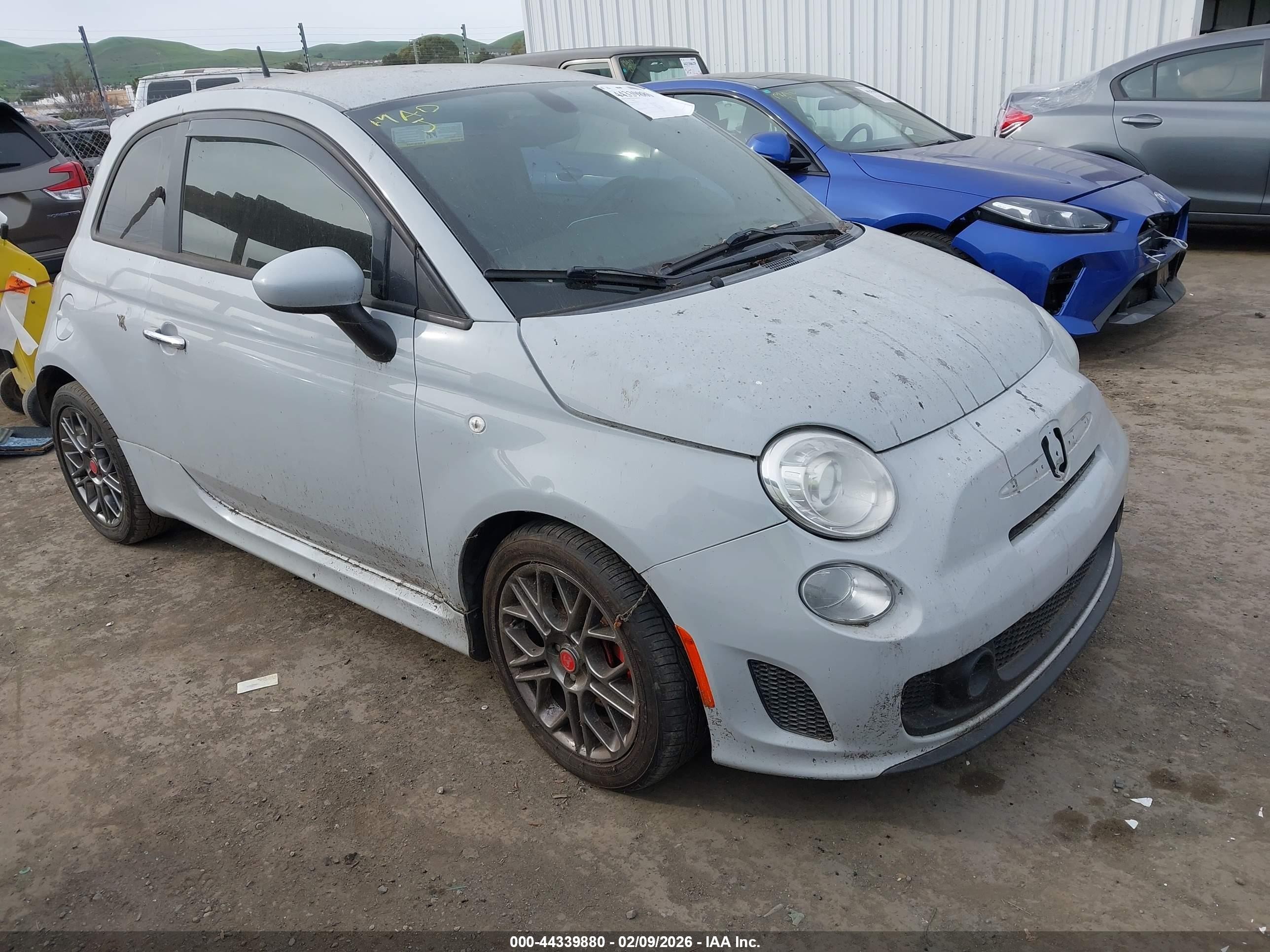 2017 FIAT 500 Abarth, VIN 3C3CFFFH0HT594314 — Theft recovery