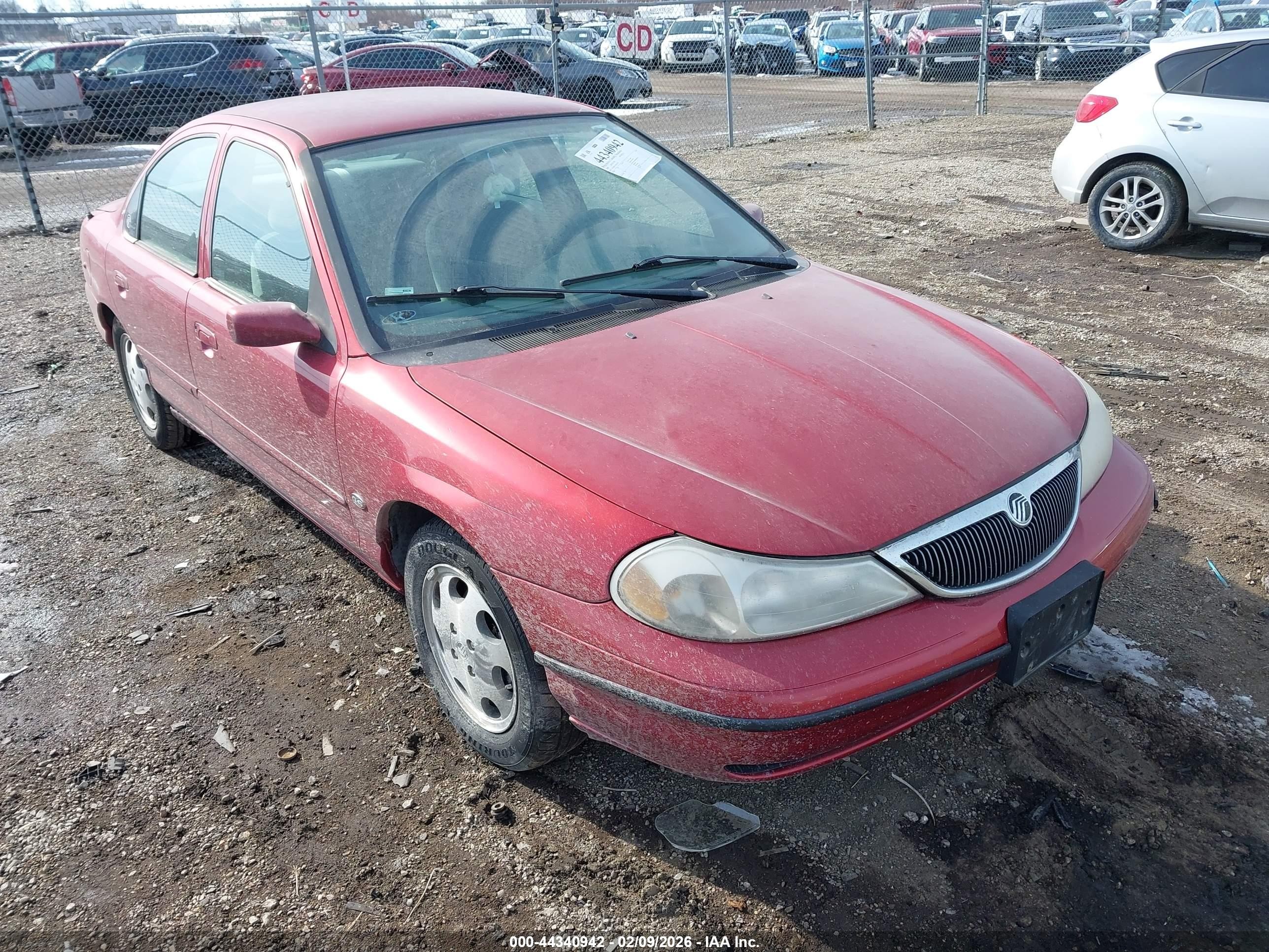 1998 Mercury Mystique GS, VIN 1MEFM6532WK637679 — Rear end