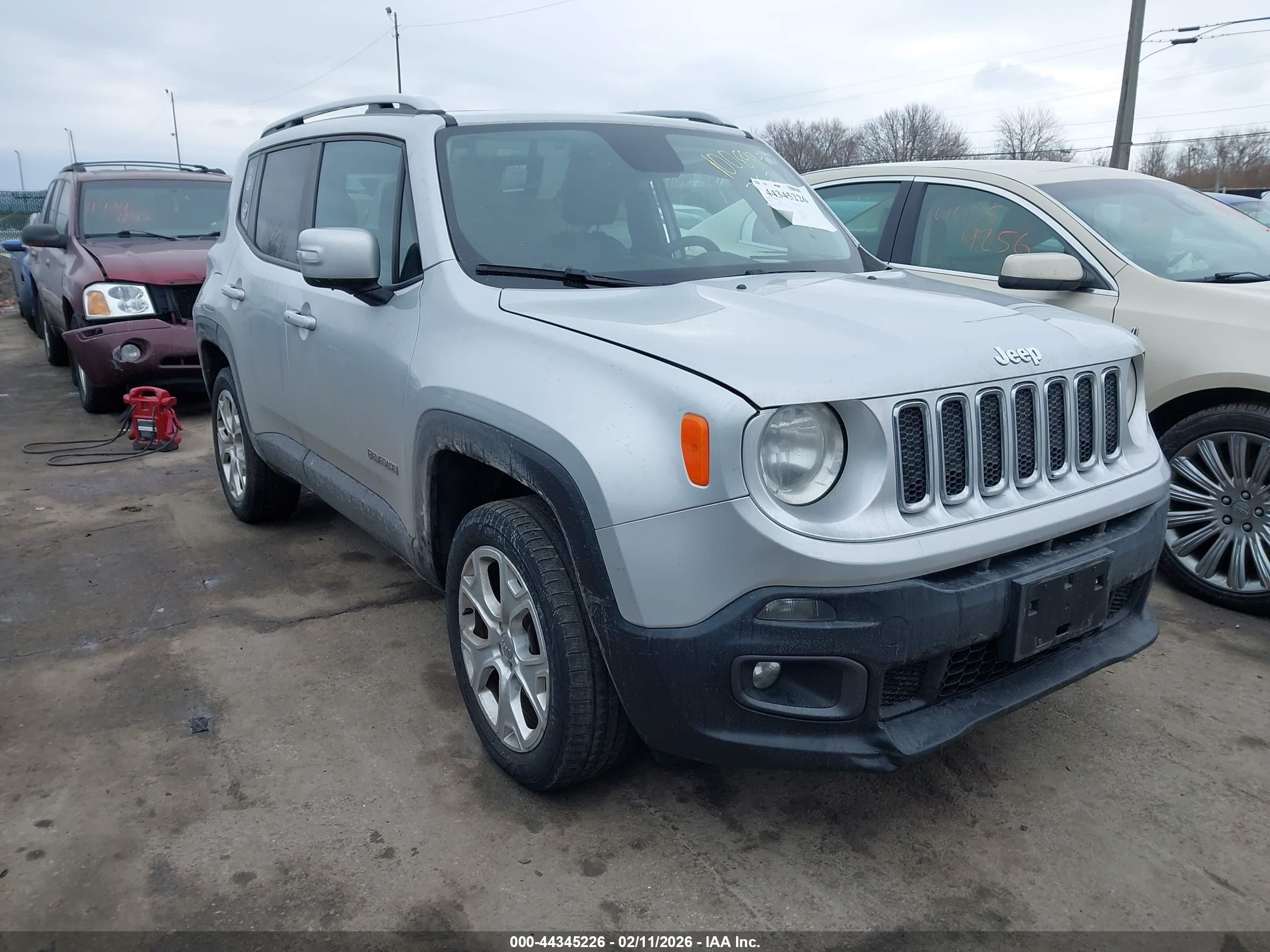 2016 Jeep Renegade Limited, VIN ZACCJBDTXGPD40190 — Side