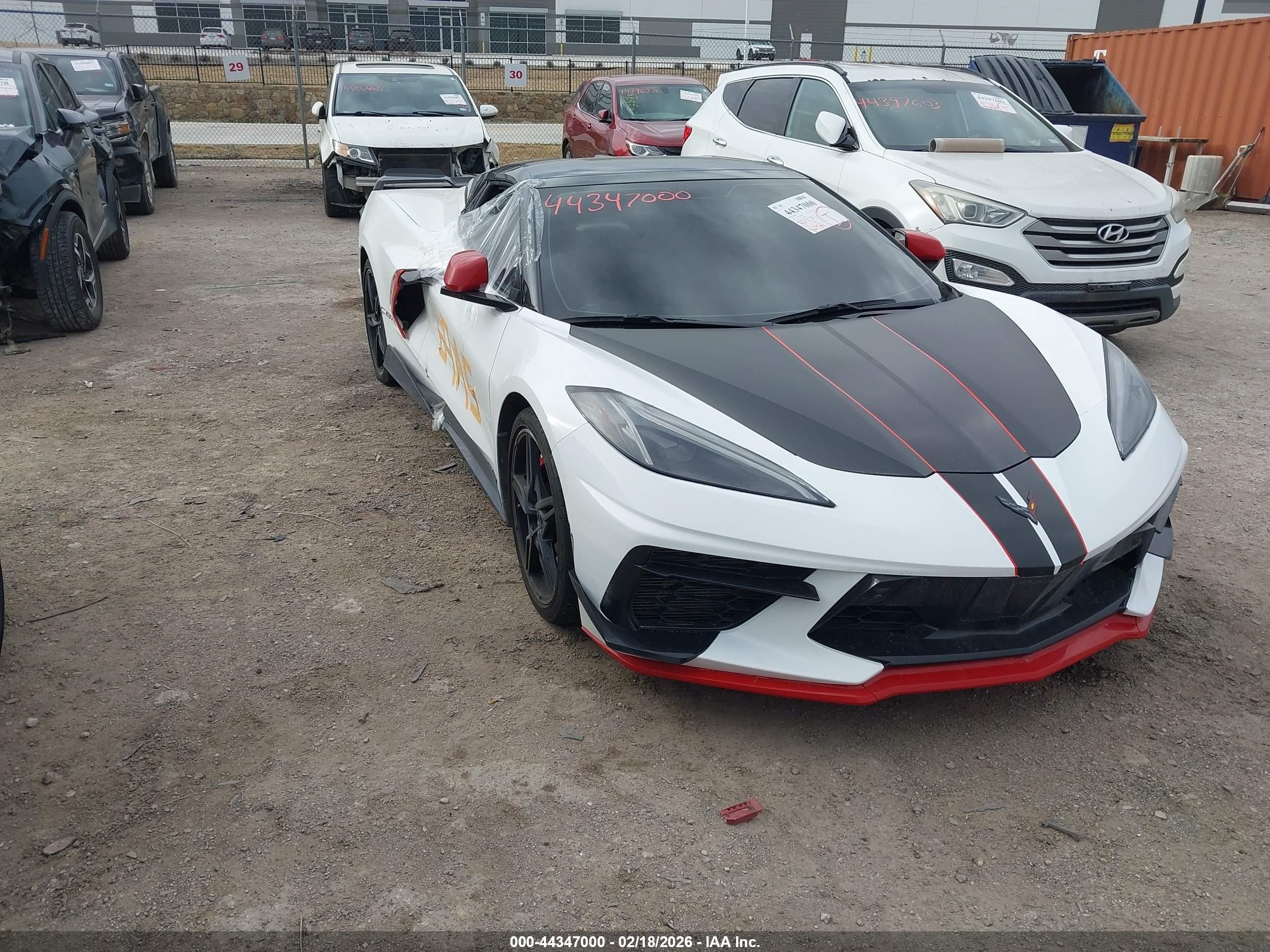 2022 Chevrolet Corvette 3LT, VIN 1G1YC3D48N5106899 — Side